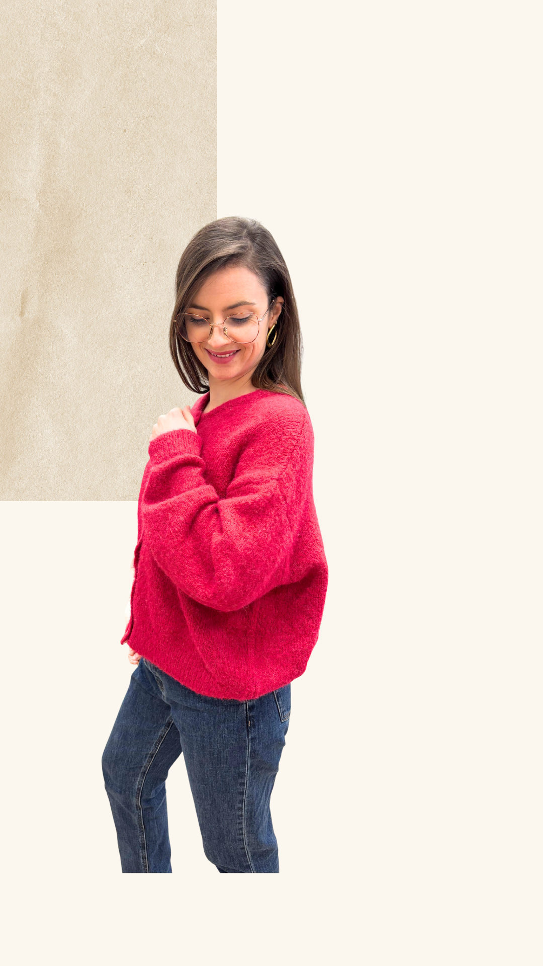 Gilet Thelma fuchsia