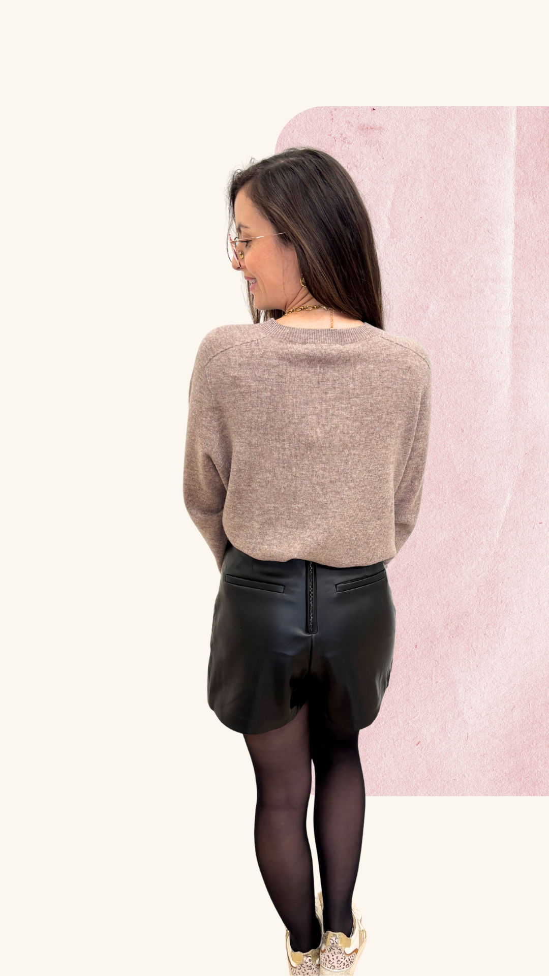 Jupe short Iris noire