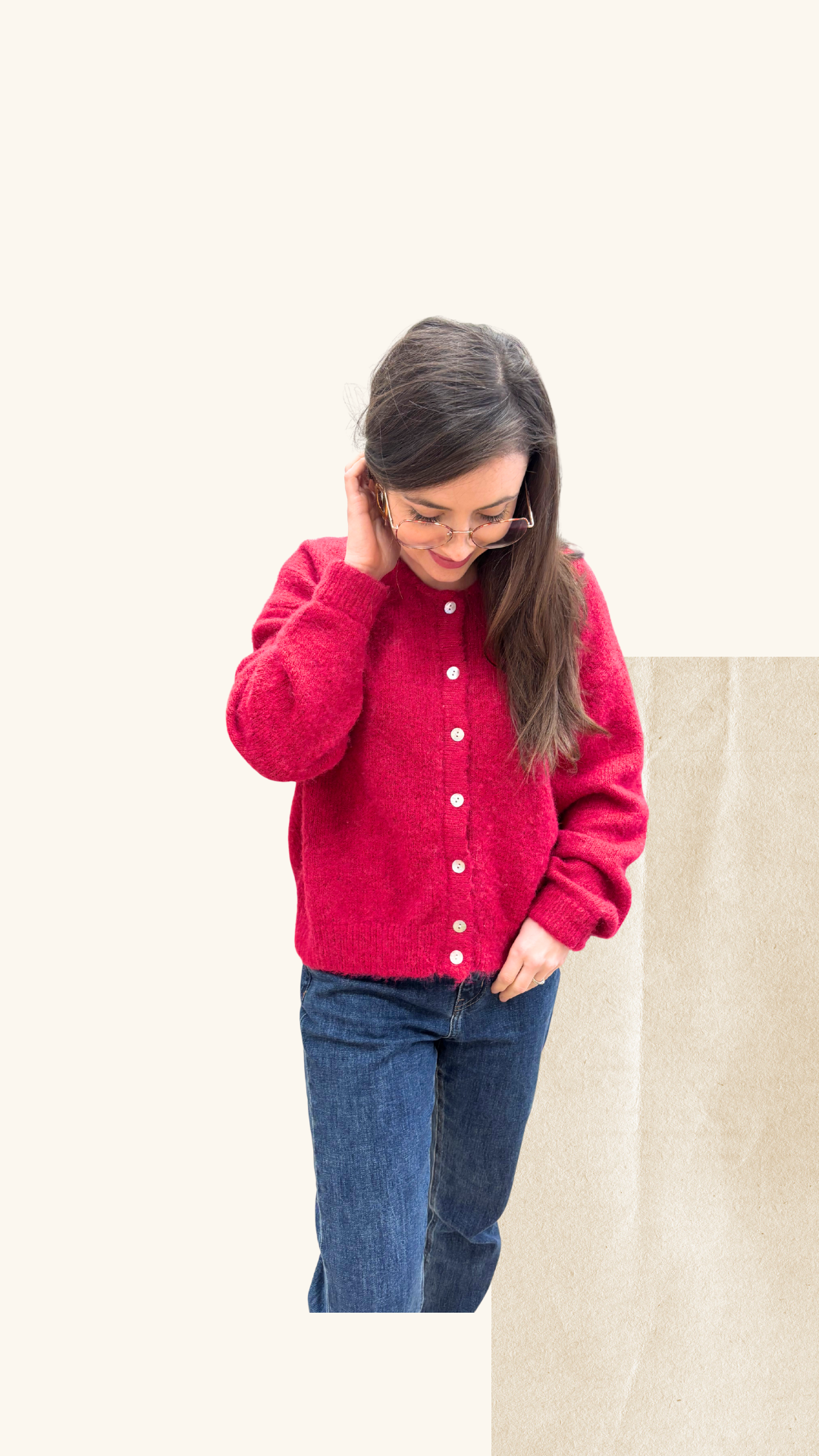 Gilet Thelma fuchsia