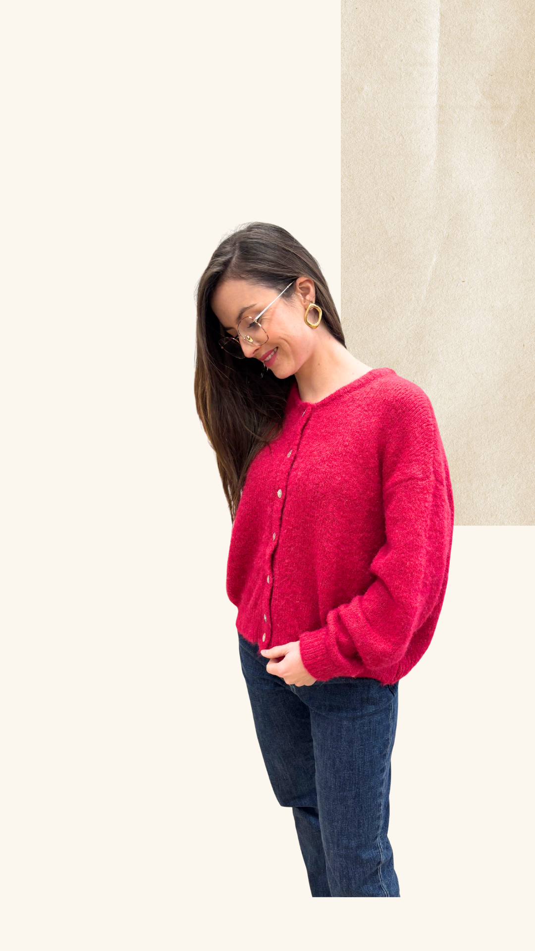 Gilet Thelma fuchsia