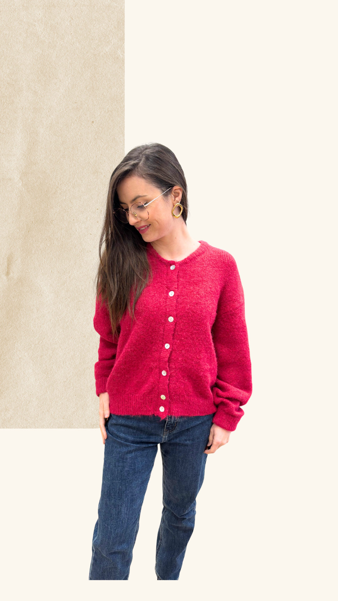 Gilet Thelma fuchsia