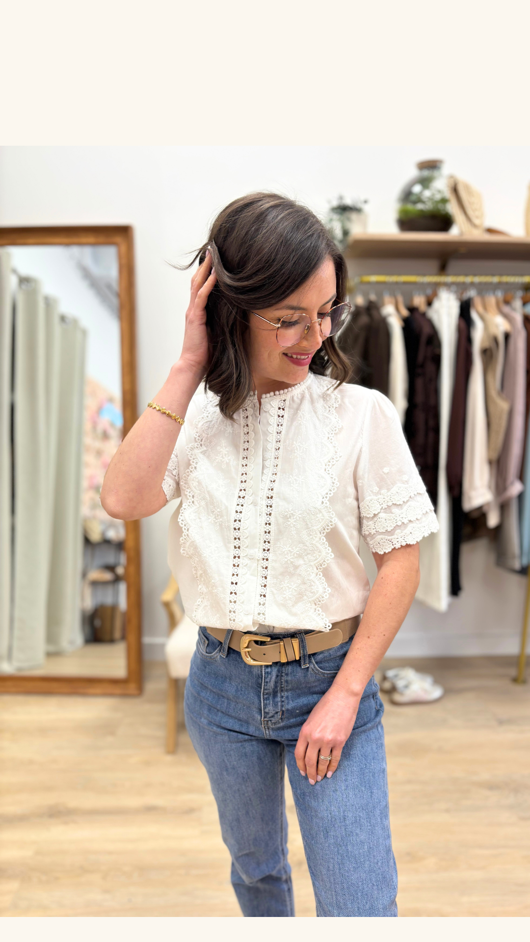 Blouse Coralie blanc