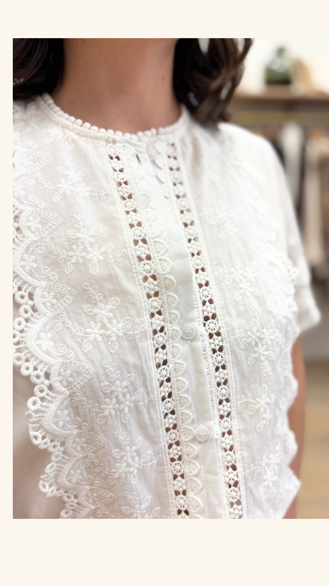 Blouse Coralie blanc