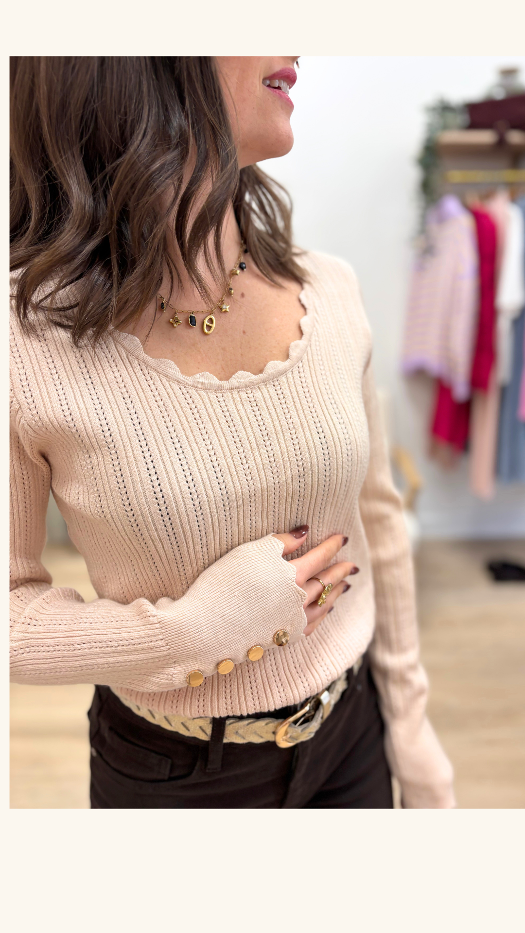 Pull Livia beige
