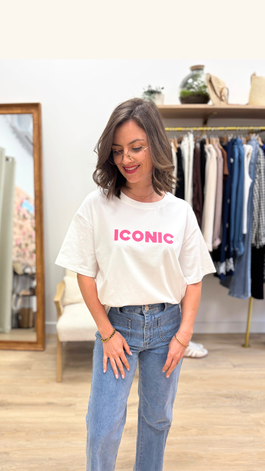 T-shirt Iconic blanc