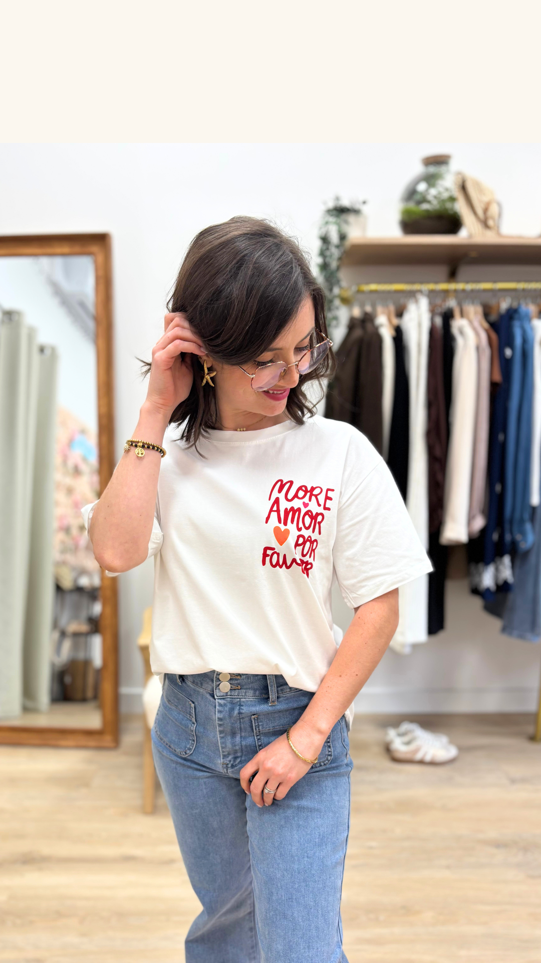 T-shirt More amor