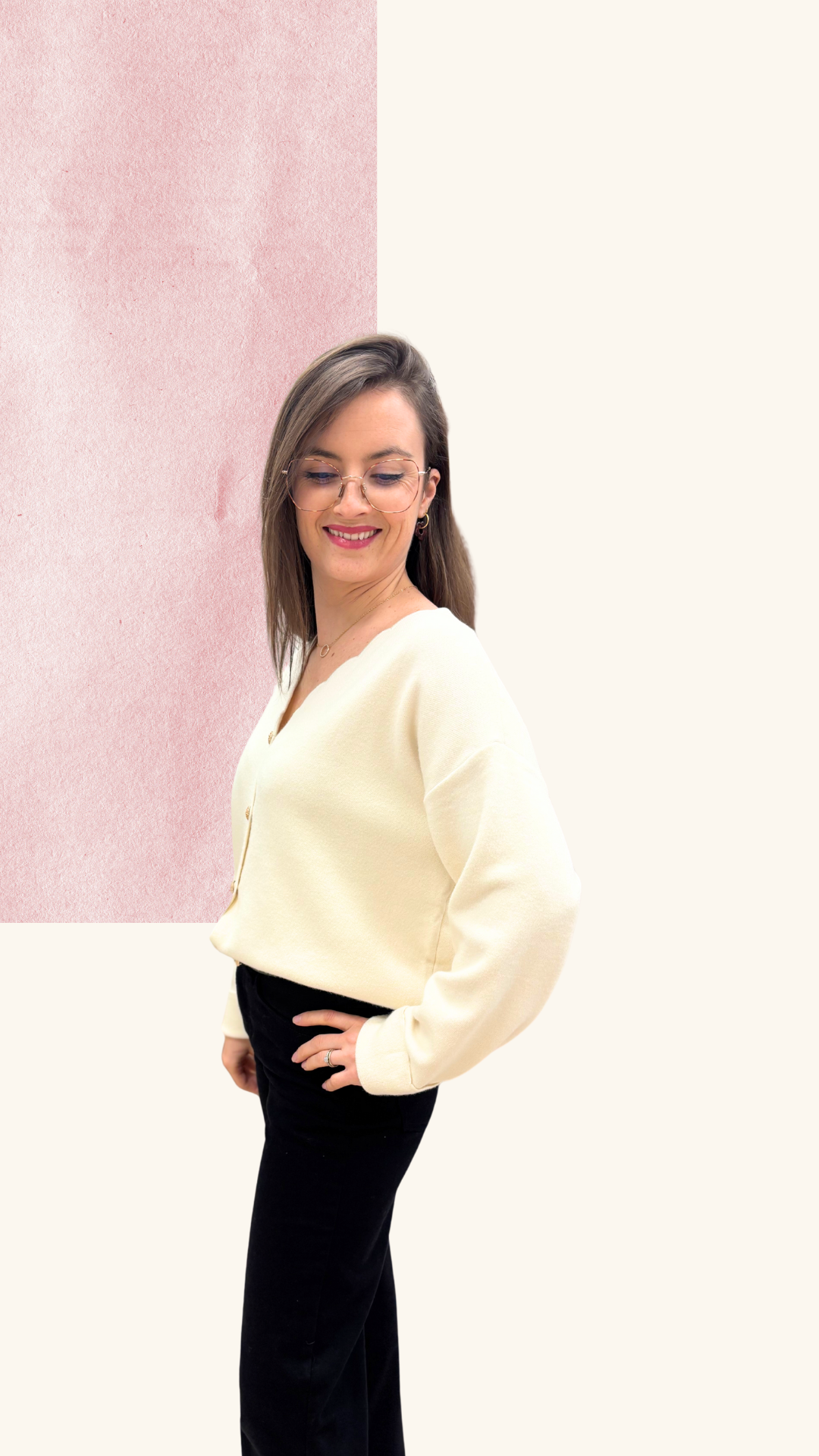 Gilet Caroline crème