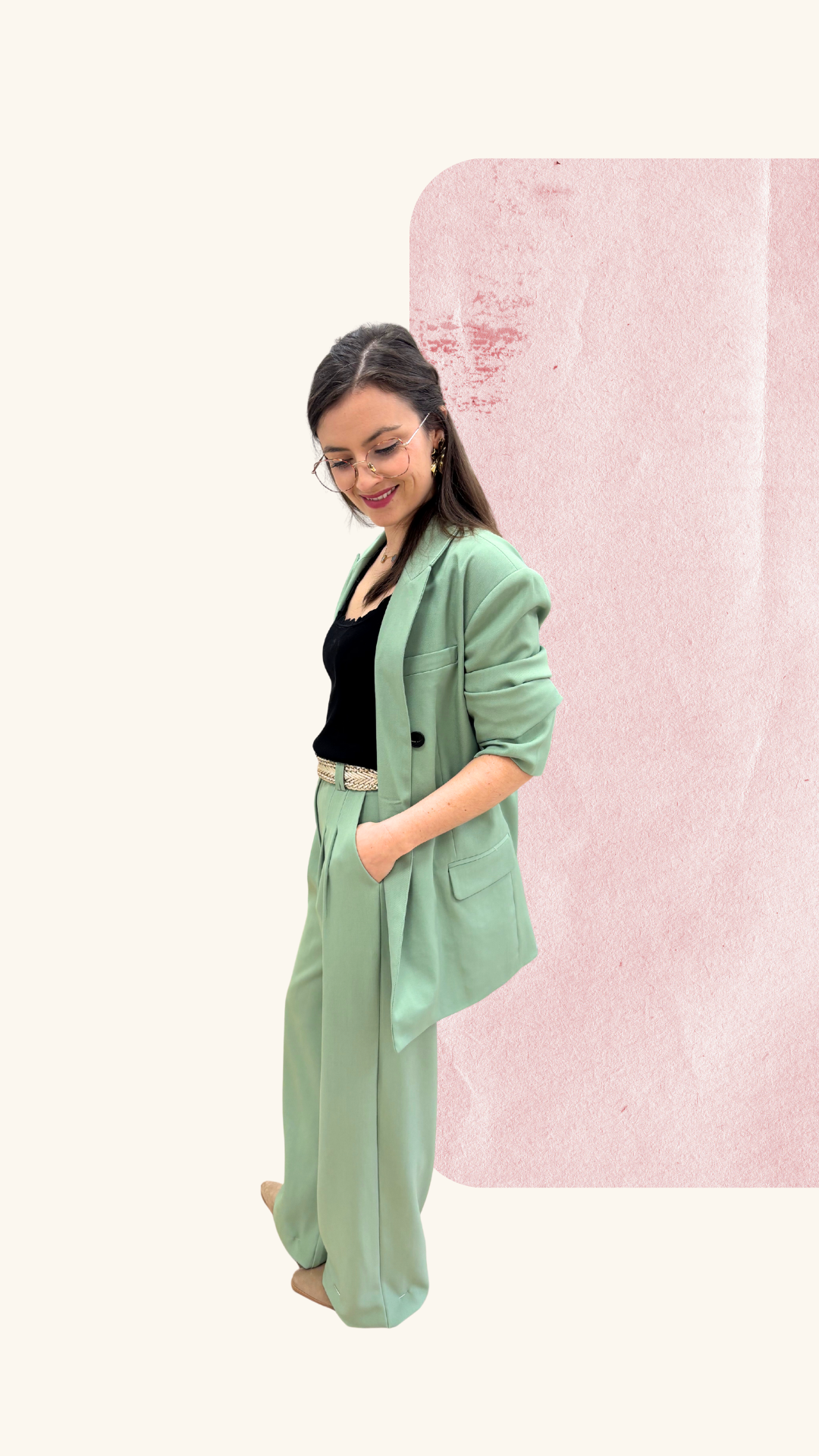 Veste tailleur Diane vert