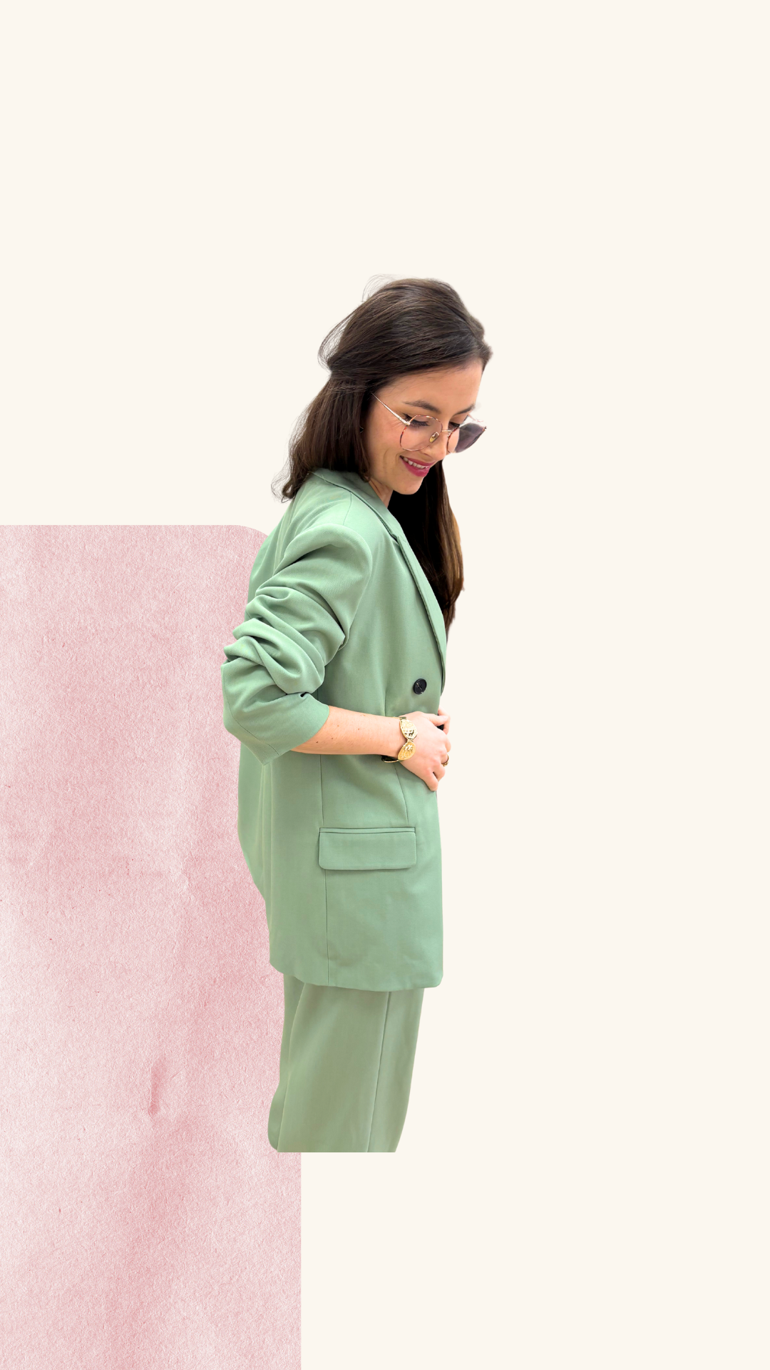 Veste tailleur Diane vert