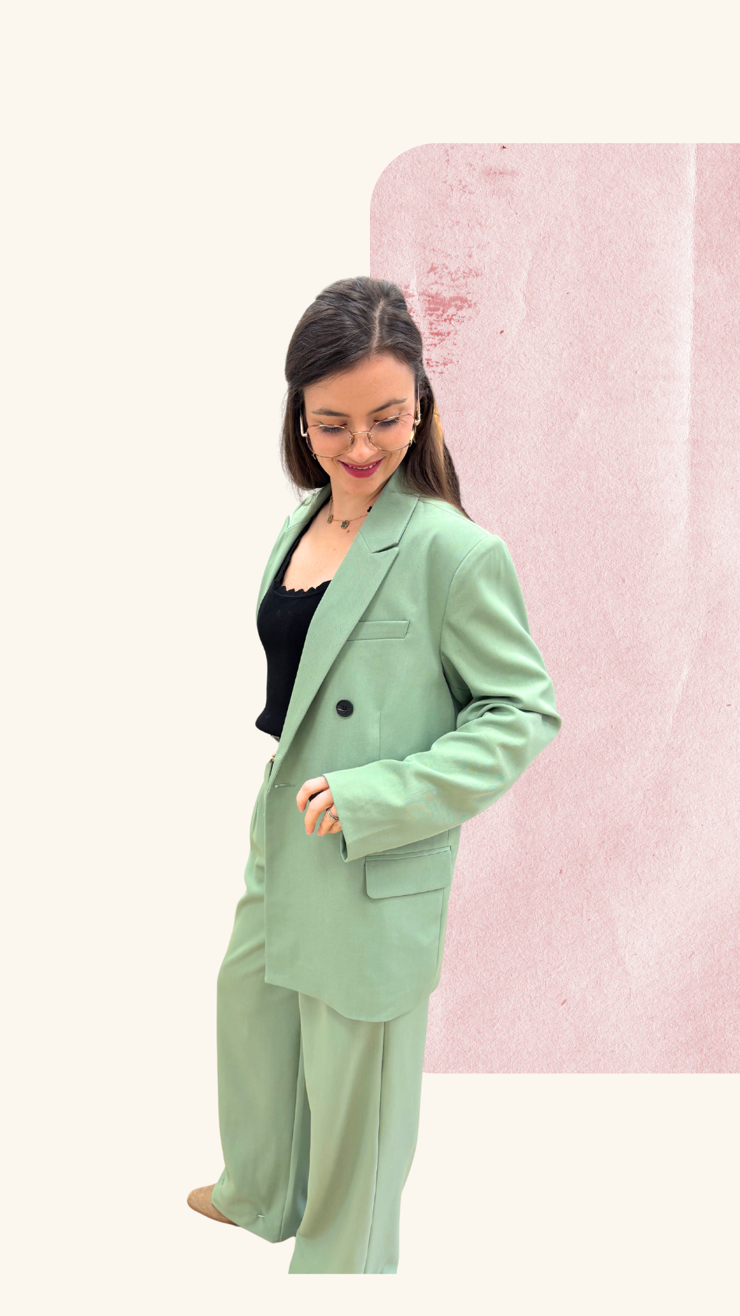 Veste tailleur Diane vert