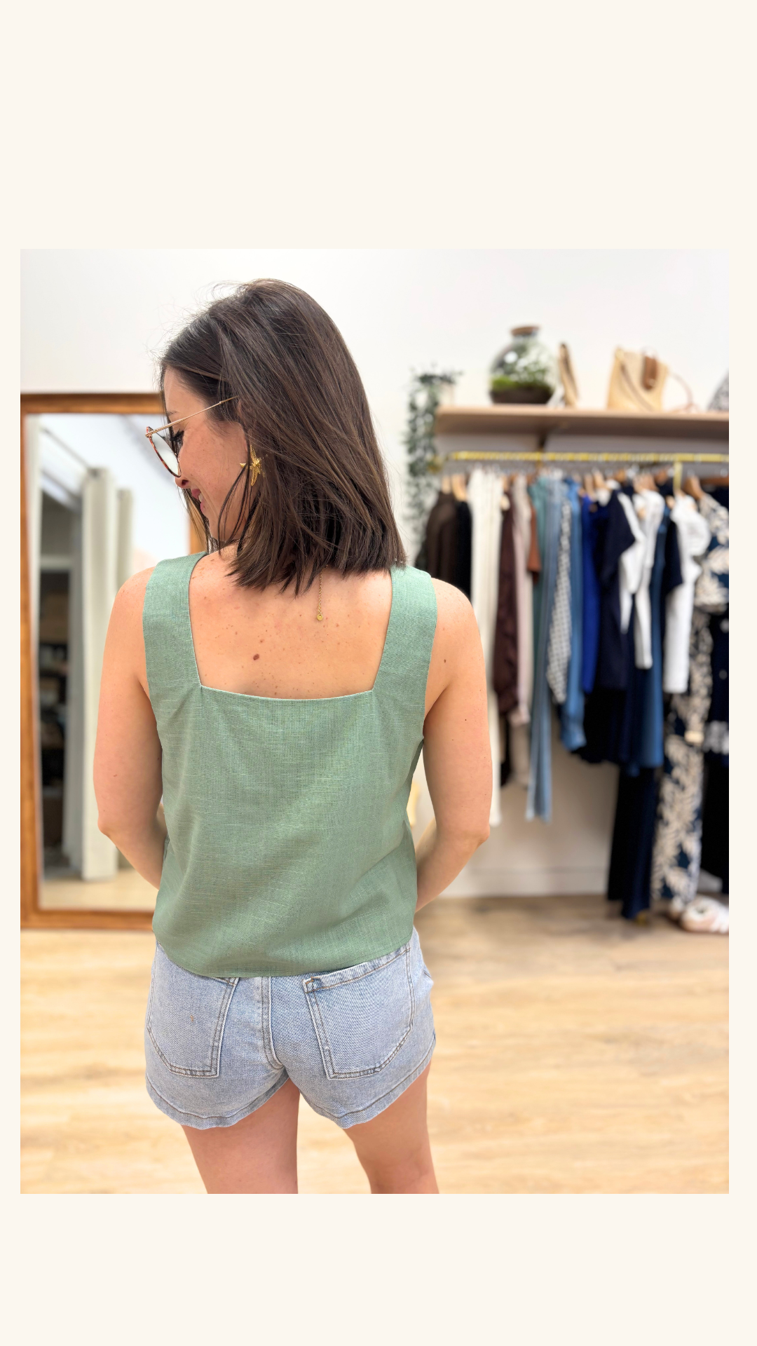 Débardeur Charline vert menthe