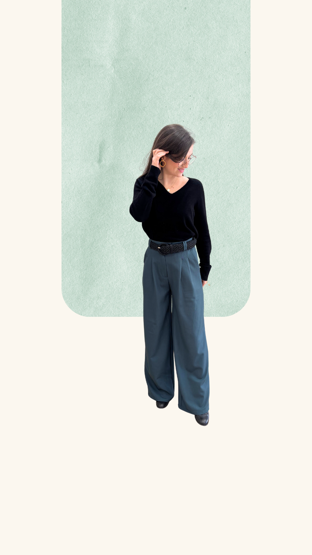 Pantalon tailleur Noah sapin