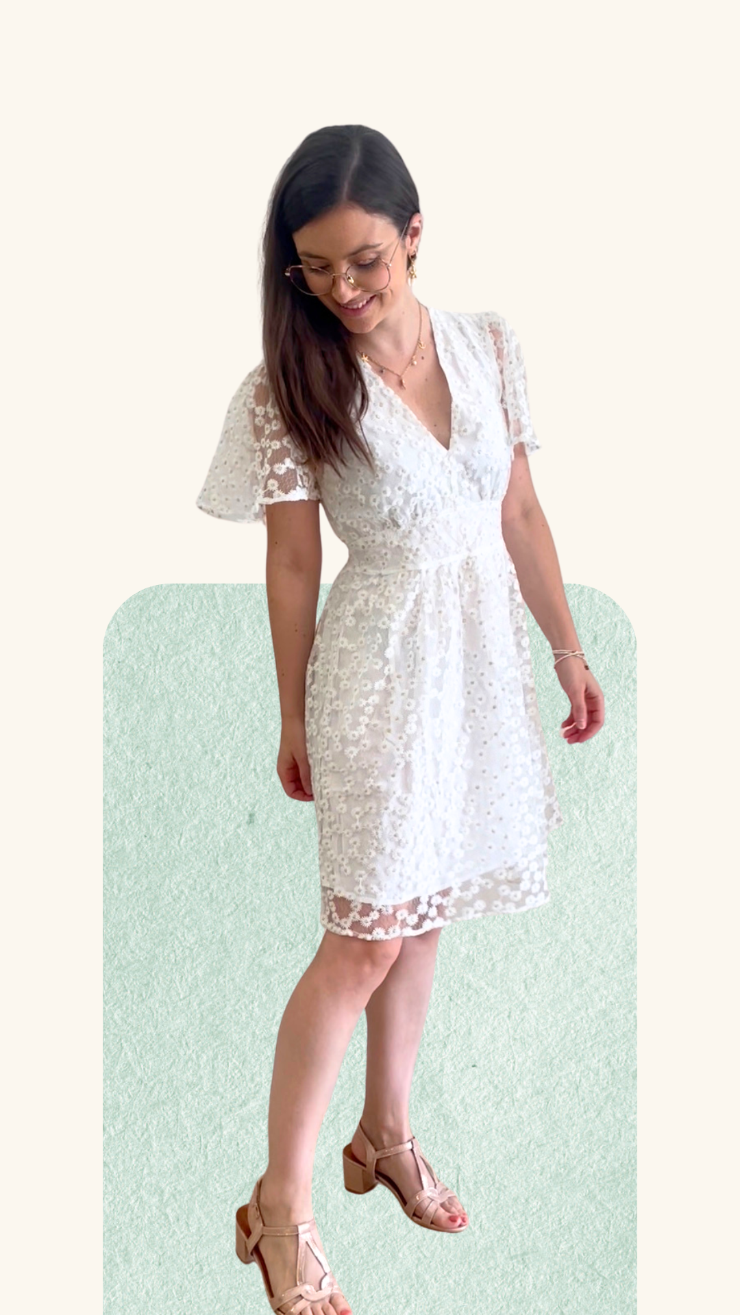 Robe Marguerite blanche