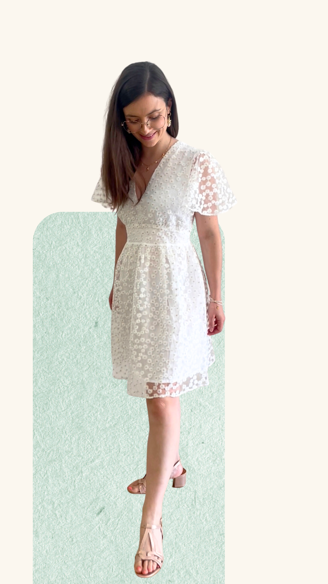 Robe Marguerite blanche