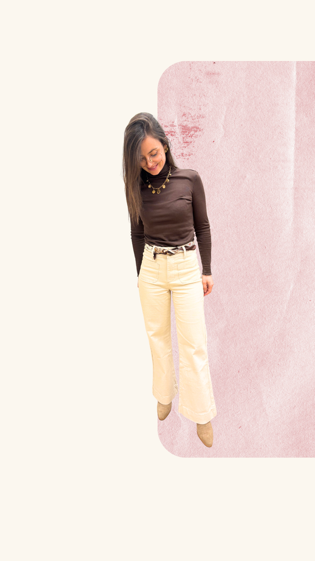 Jean Gabie flair beige