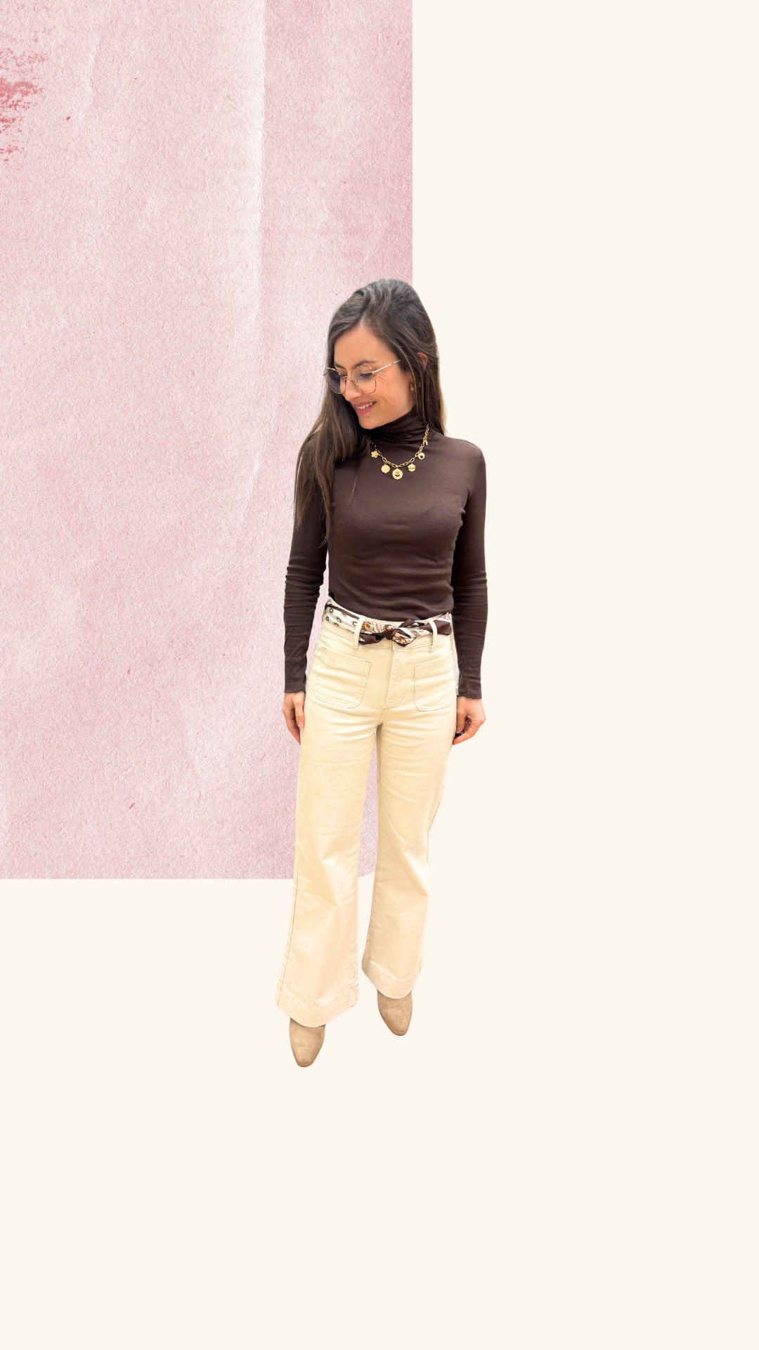 Jean Gabie flair beige