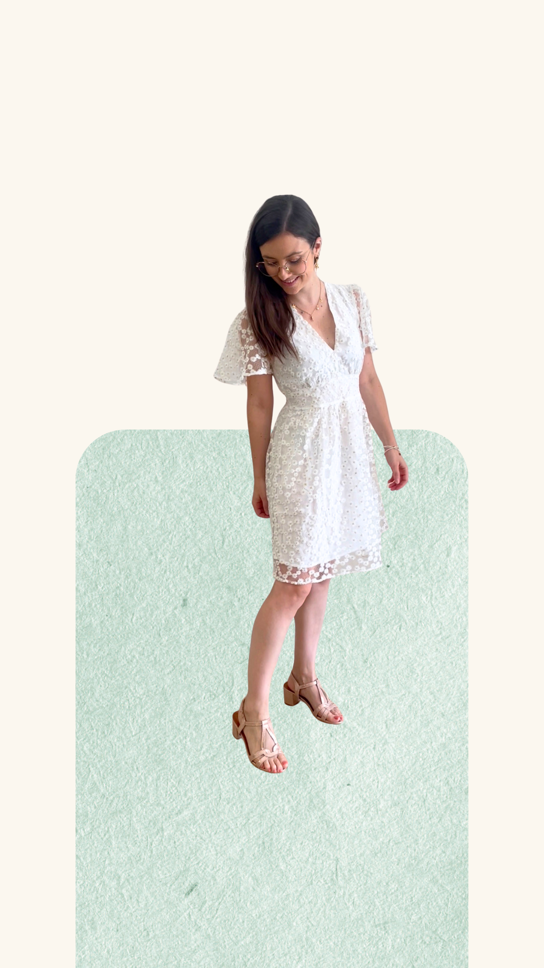 Robe Marguerite blanche