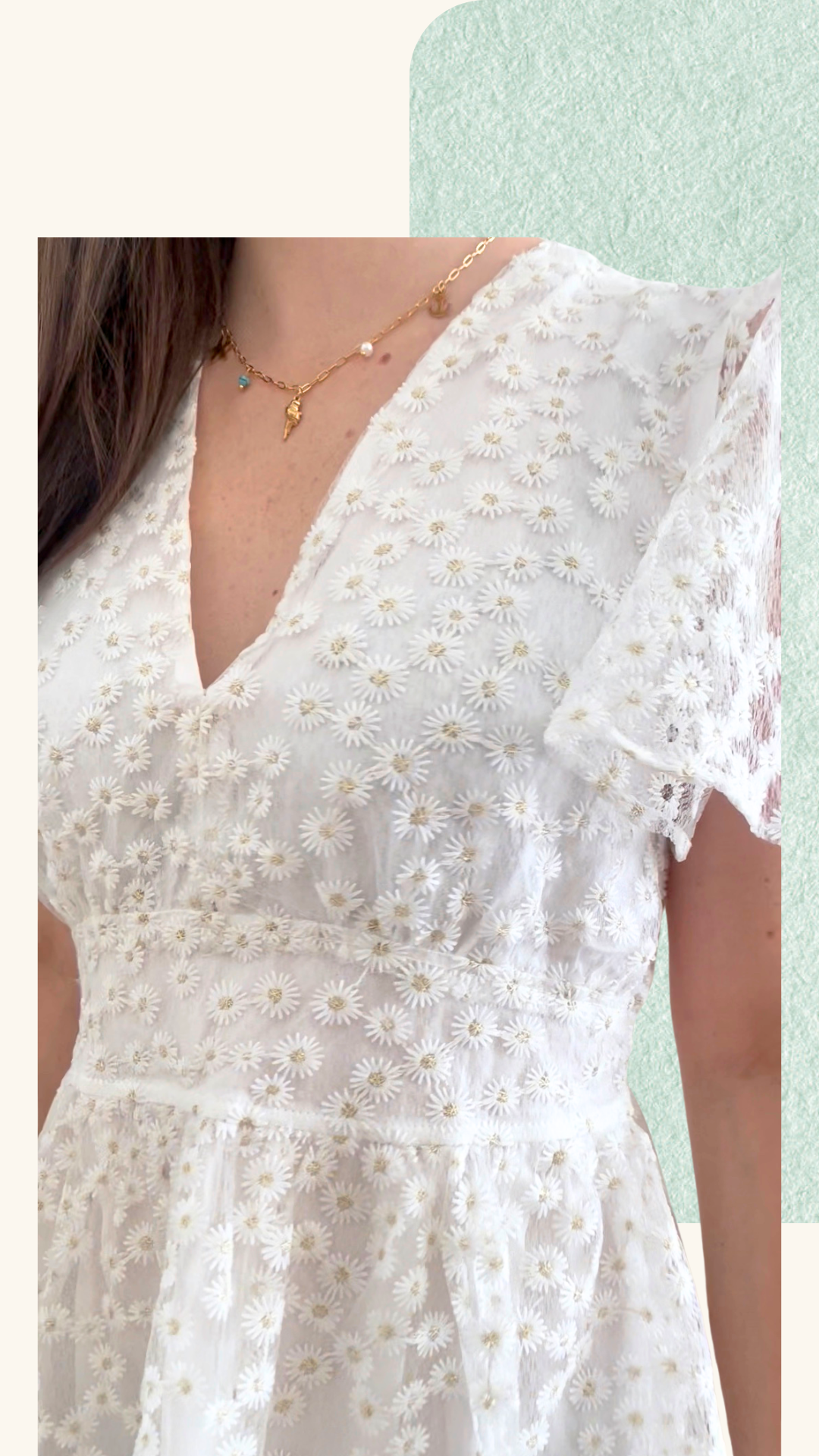 Robe Marguerite blanche