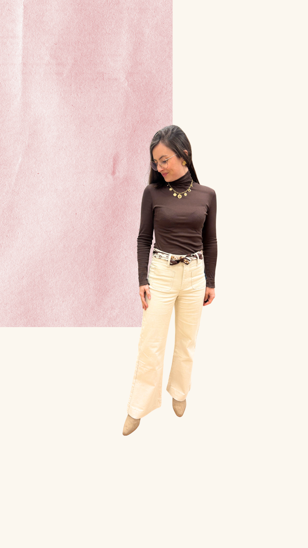 Jean Gabie flair beige