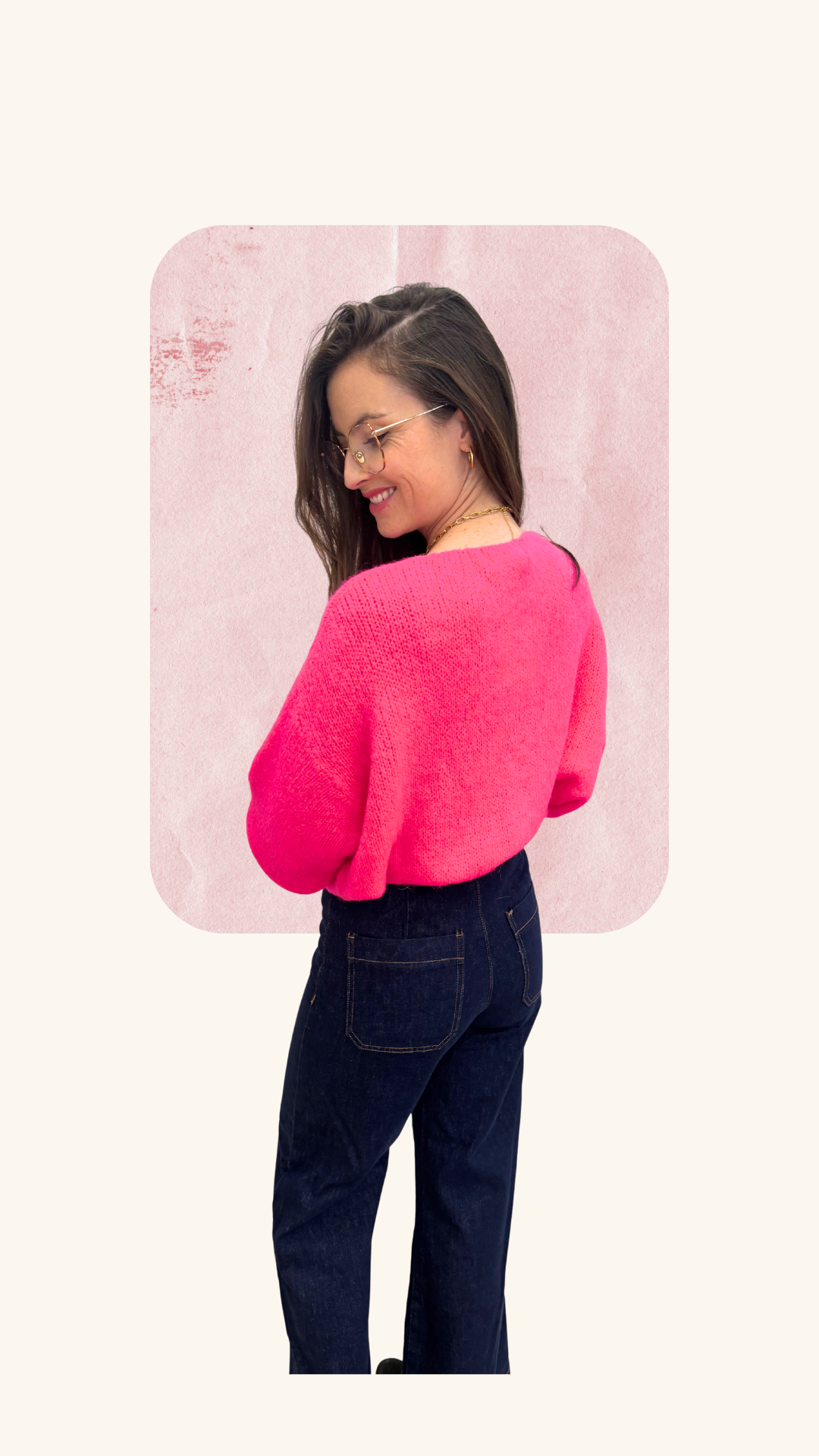 Maille Charlotte fuchsia Alpaga