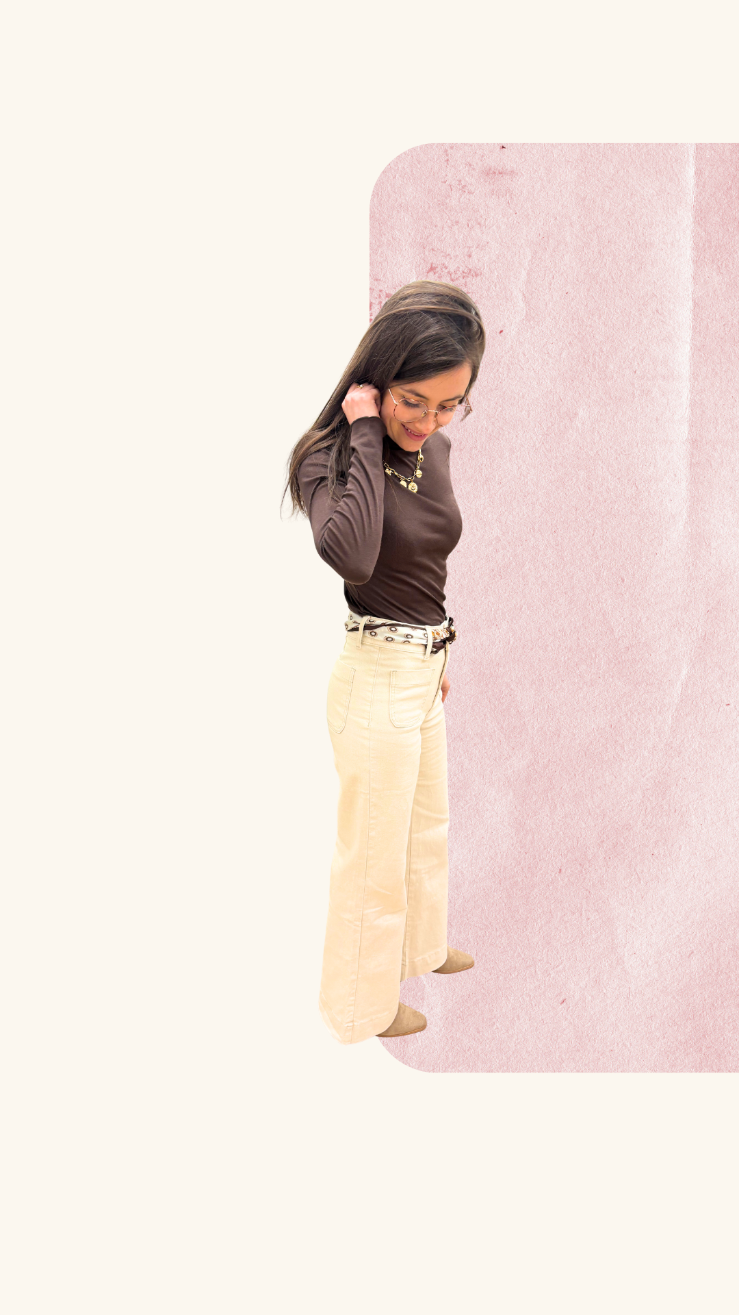 Jean Gabie flair beige