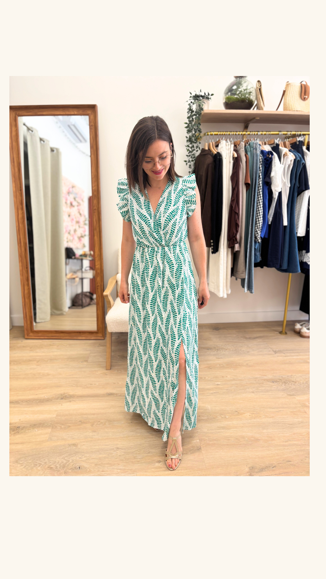 Robe Blandine verte
