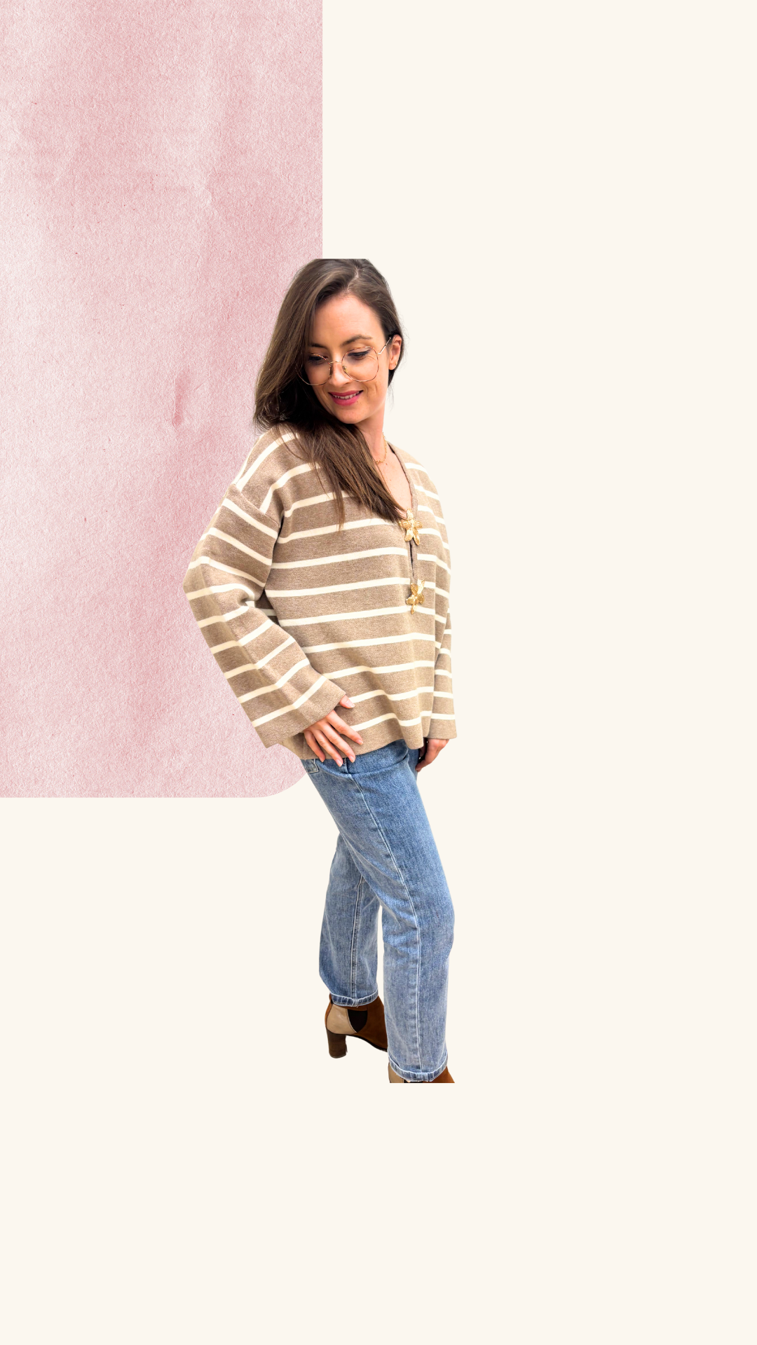 Pull Joy taupe