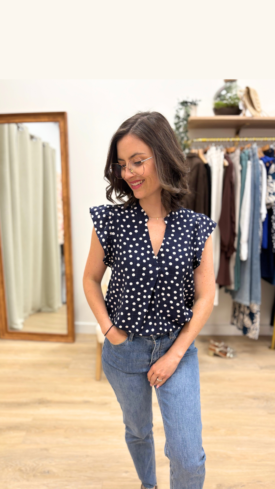 T-shirt Joséphine bleu
