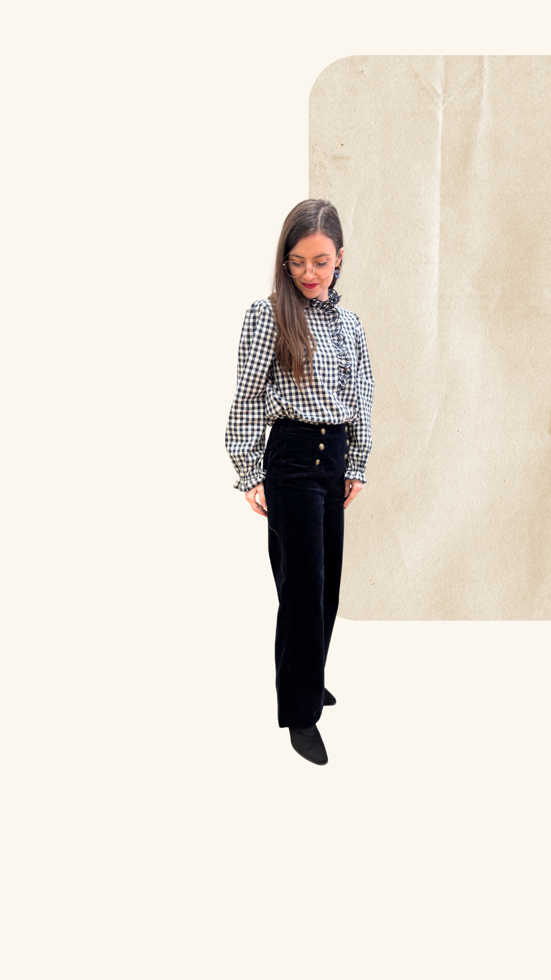 Jean Nina velours marine