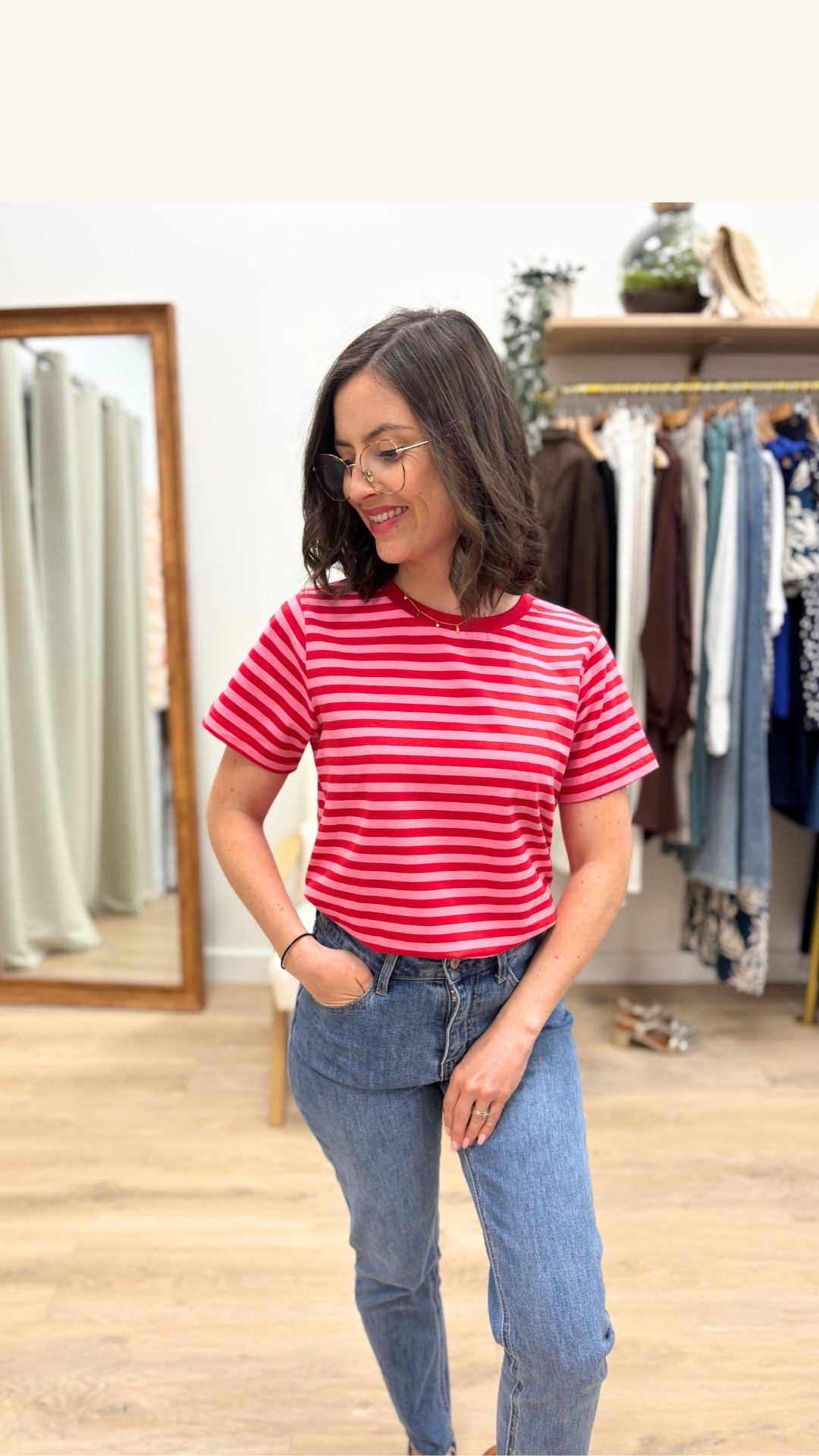 T-shirt Pauline rose