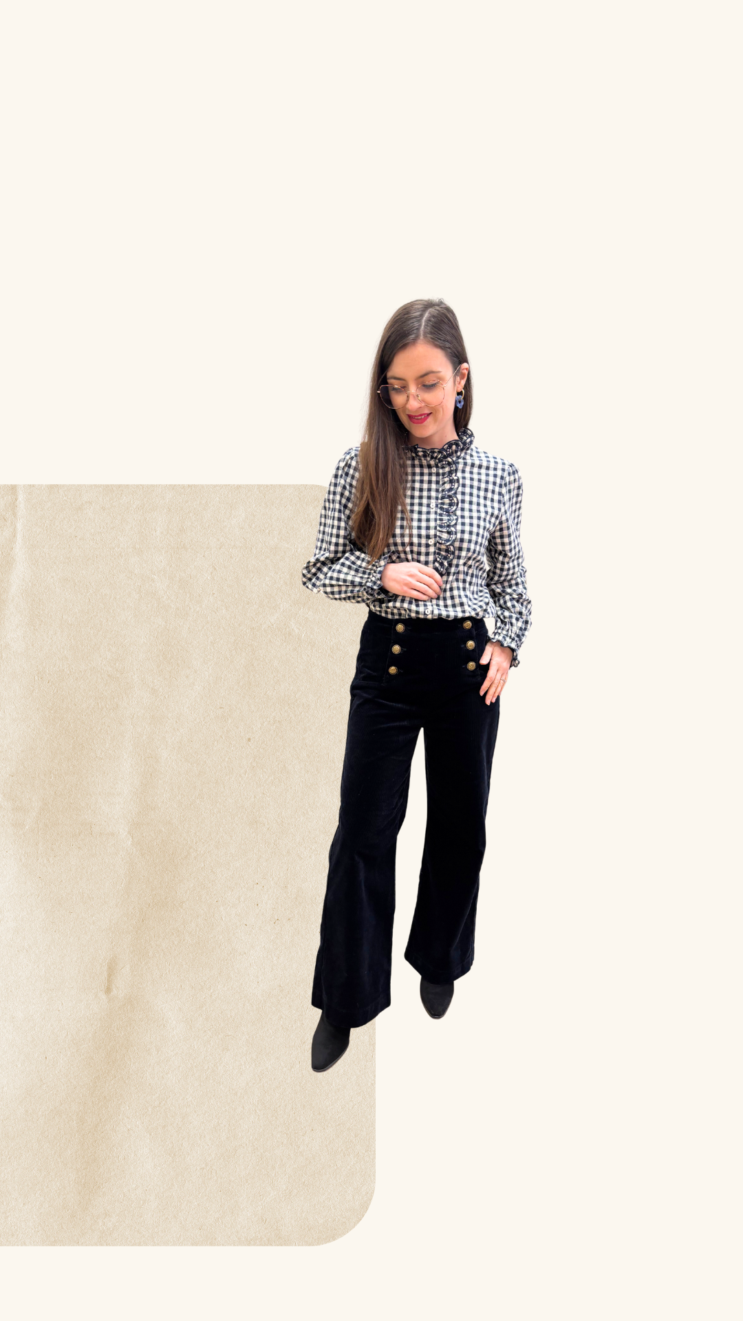 Jean Nina velours marine