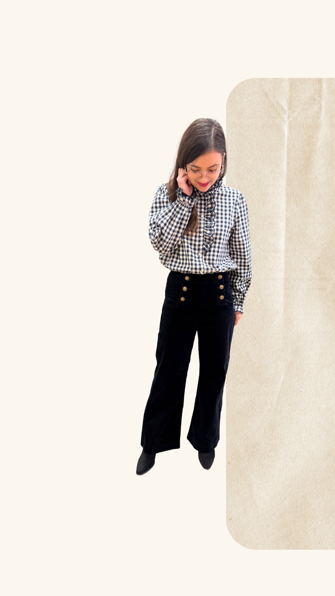 Jean Nina velours marine