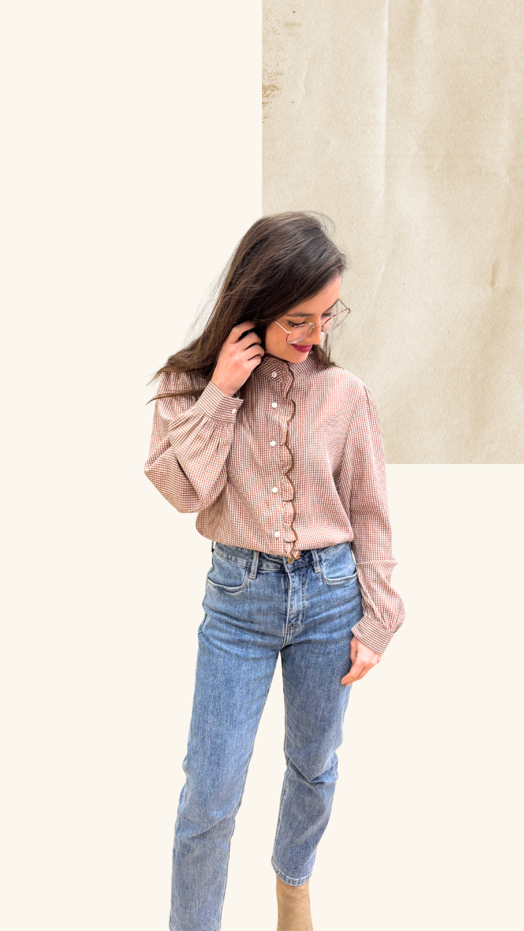 Chemise Naomie noisette