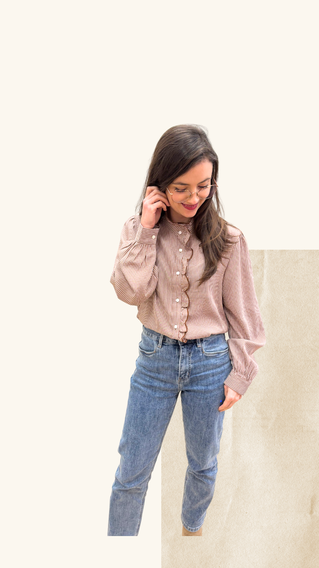 Chemise Naomie noisette