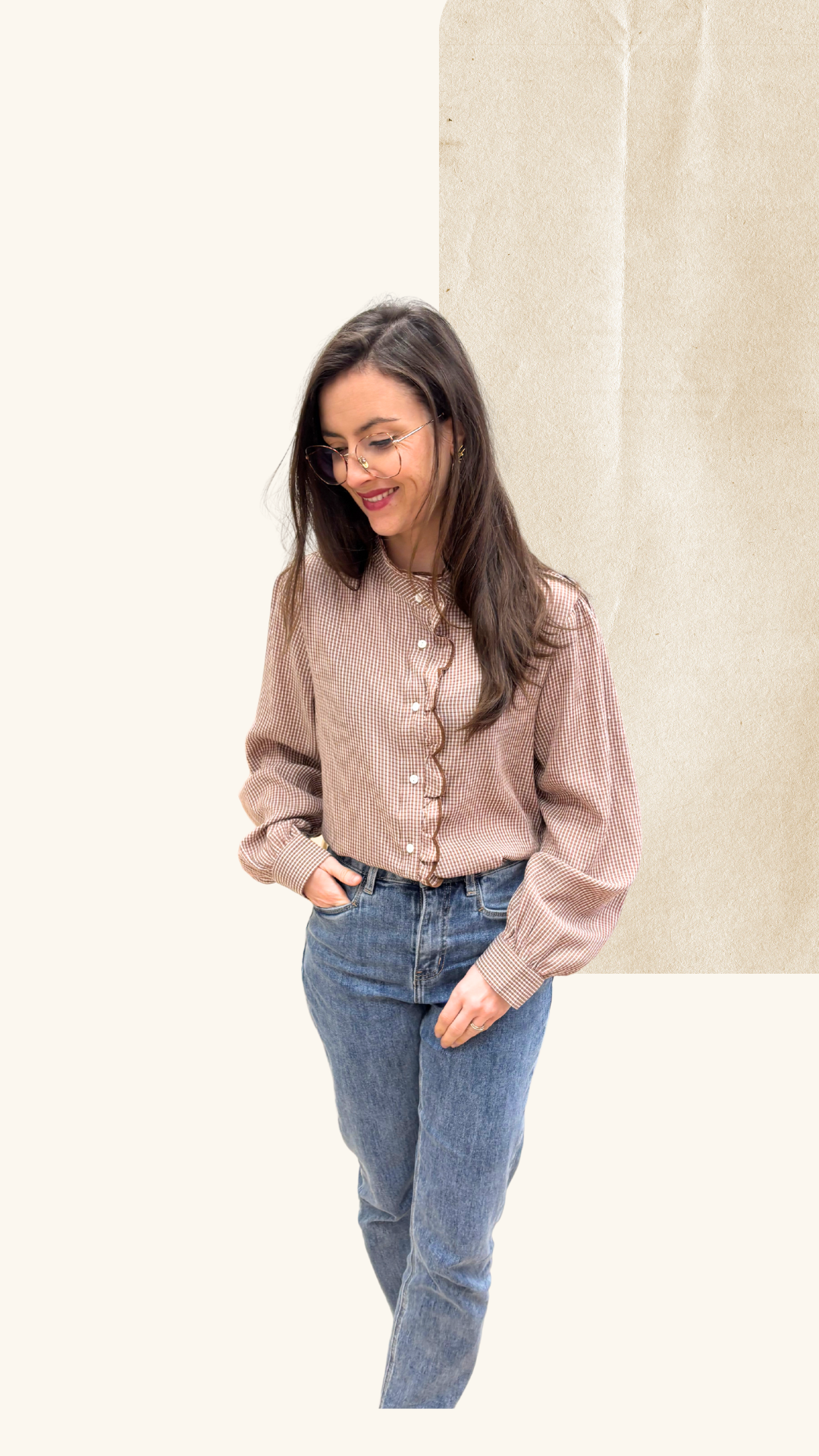 Chemise Naomie noisette