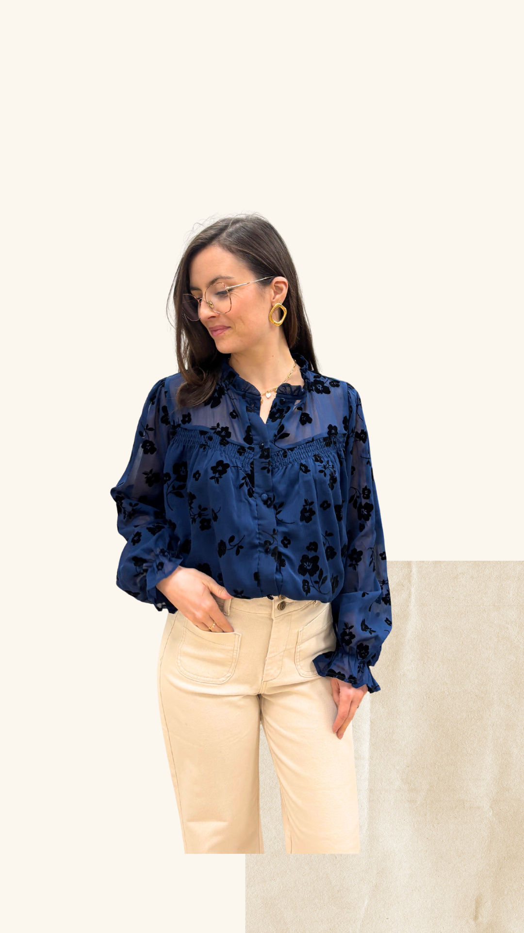 Chemise Apolline bleu