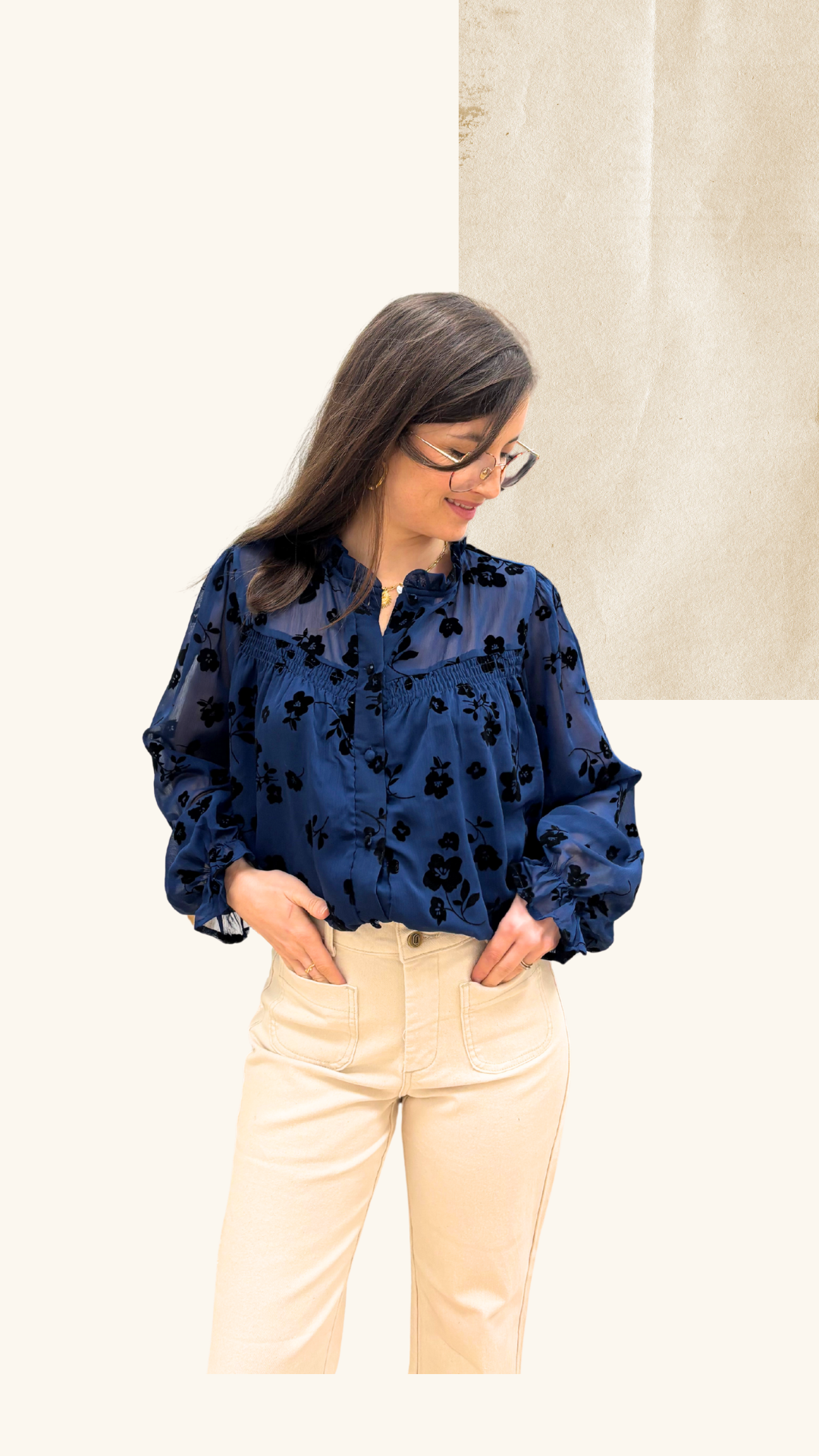 Chemise Apolline bleu