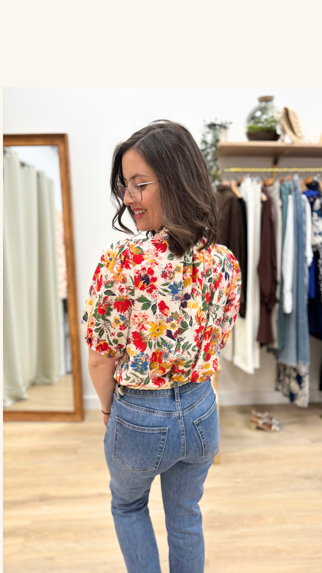 Blouse Chantal fleurie