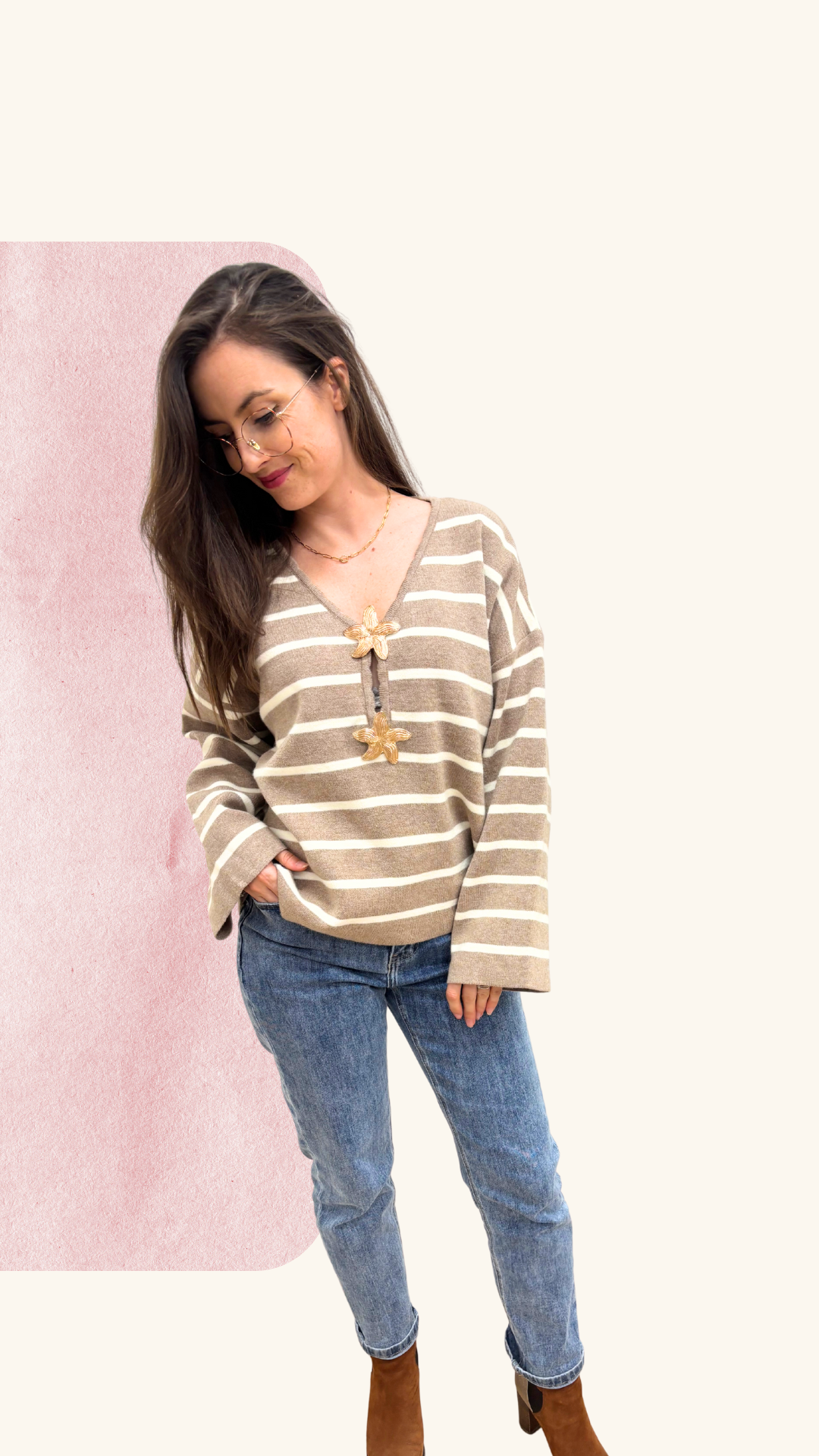 Pull Joy taupe