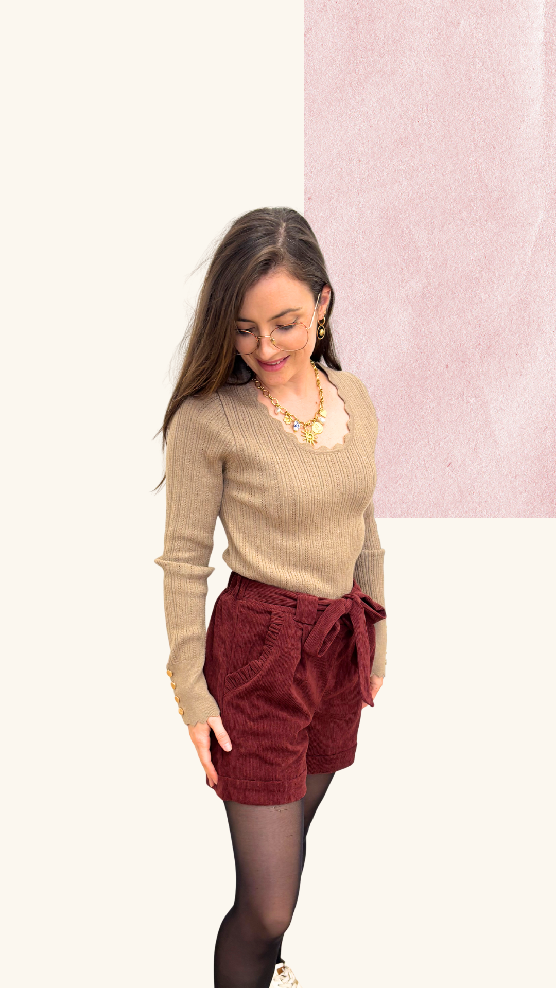 Pull Livia taupe