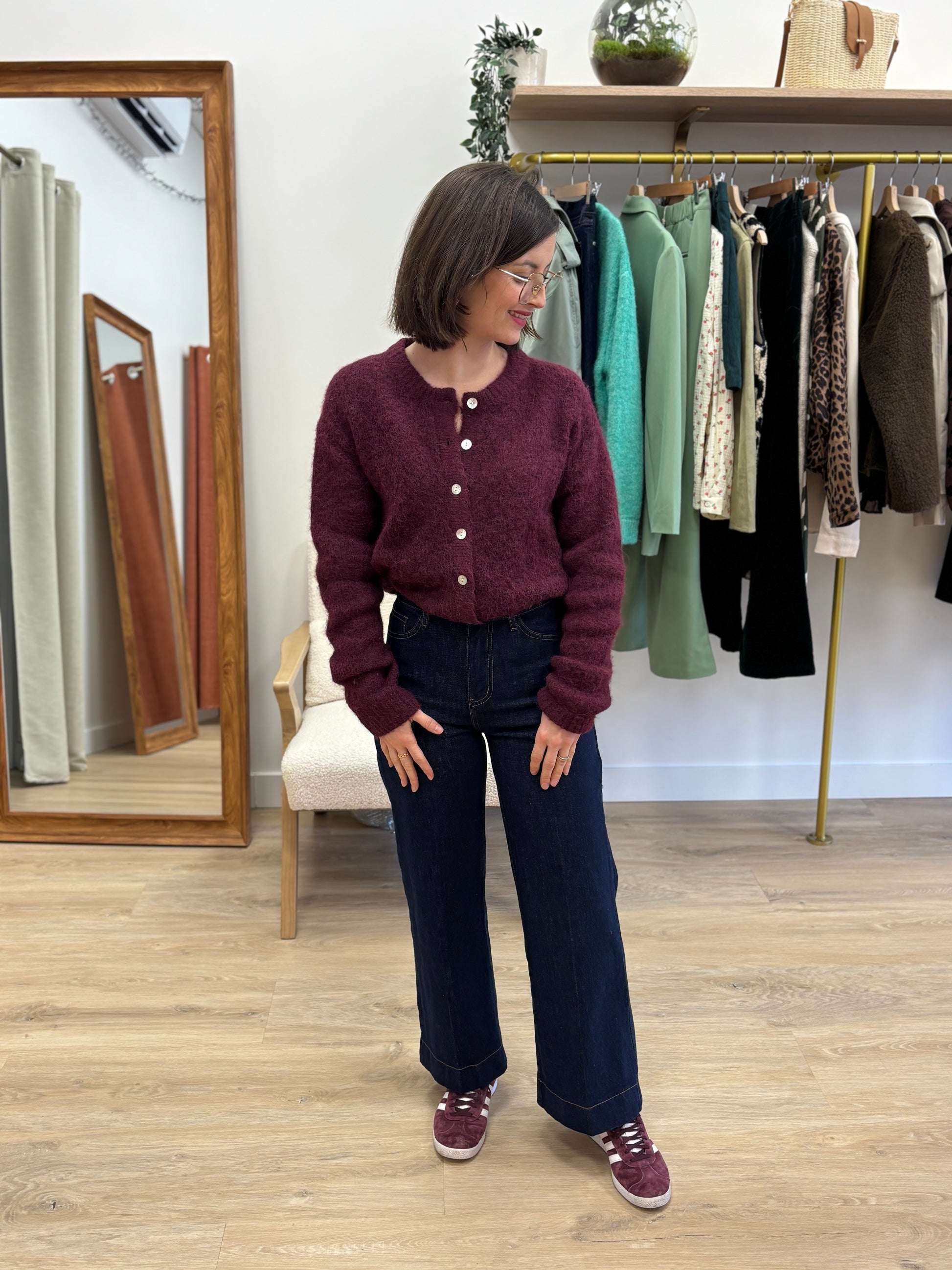 Jean Fanny wide leg brut