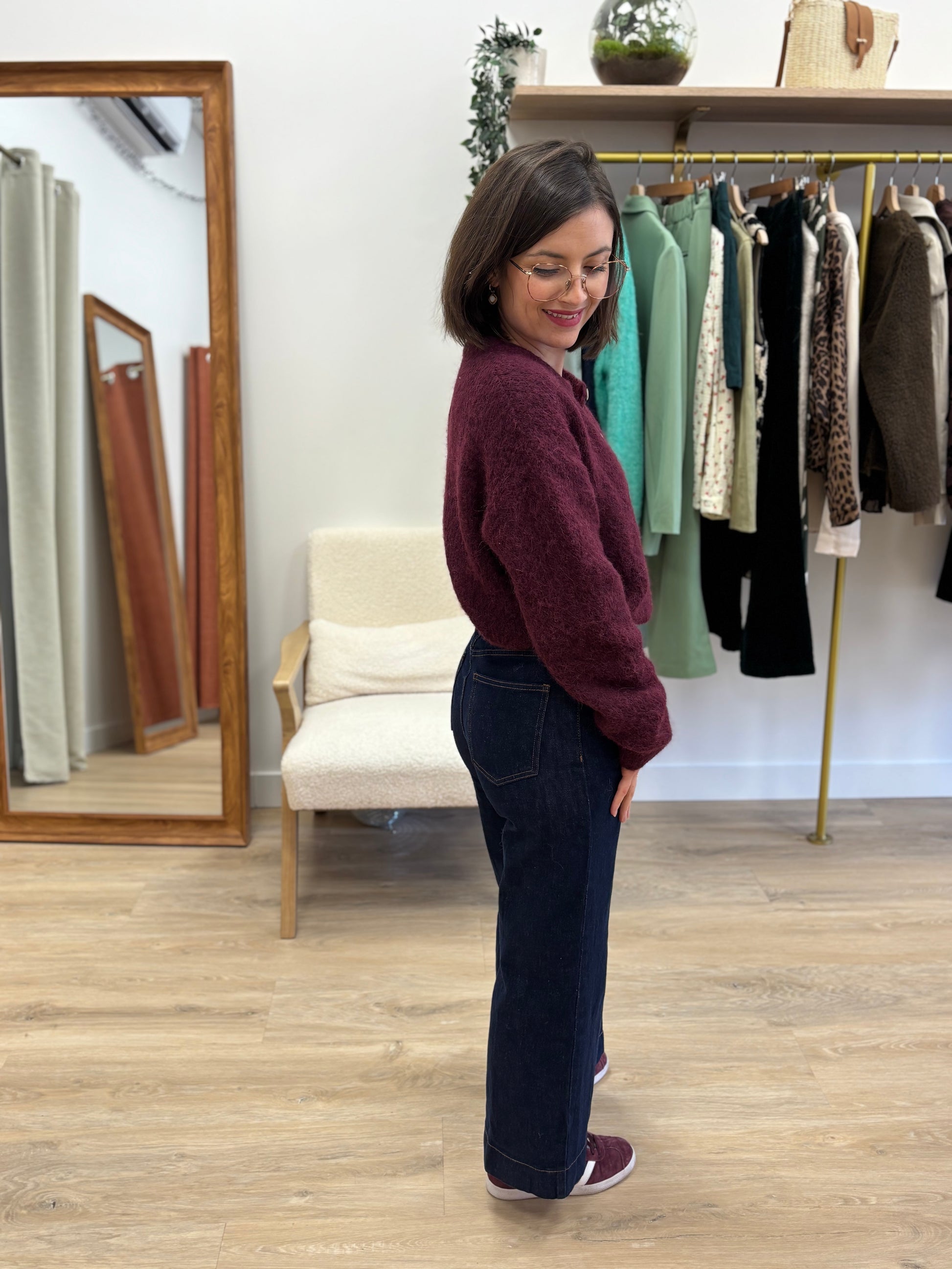 Jean Fanny wide leg brut