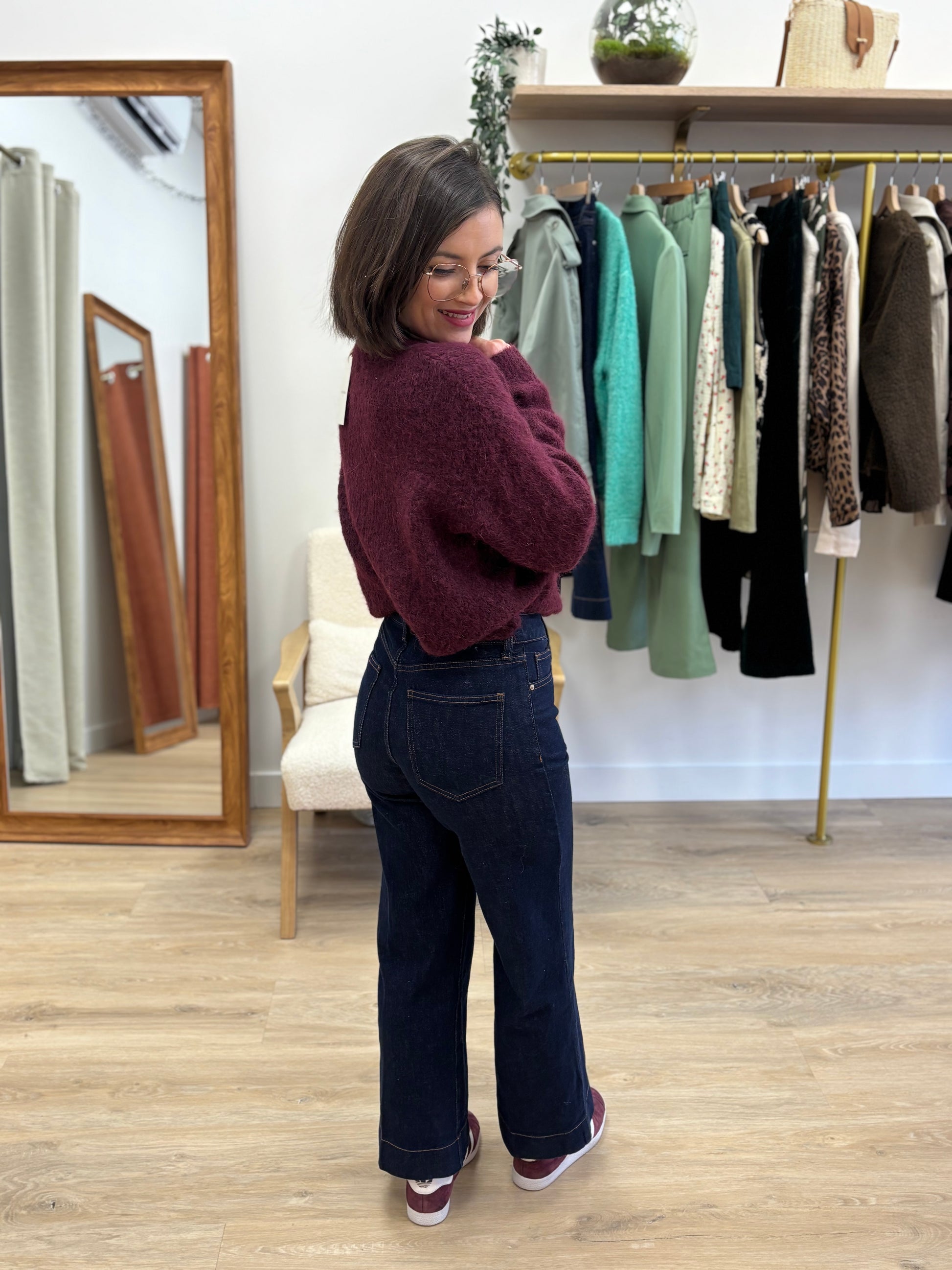 Jean Fanny wide leg brut