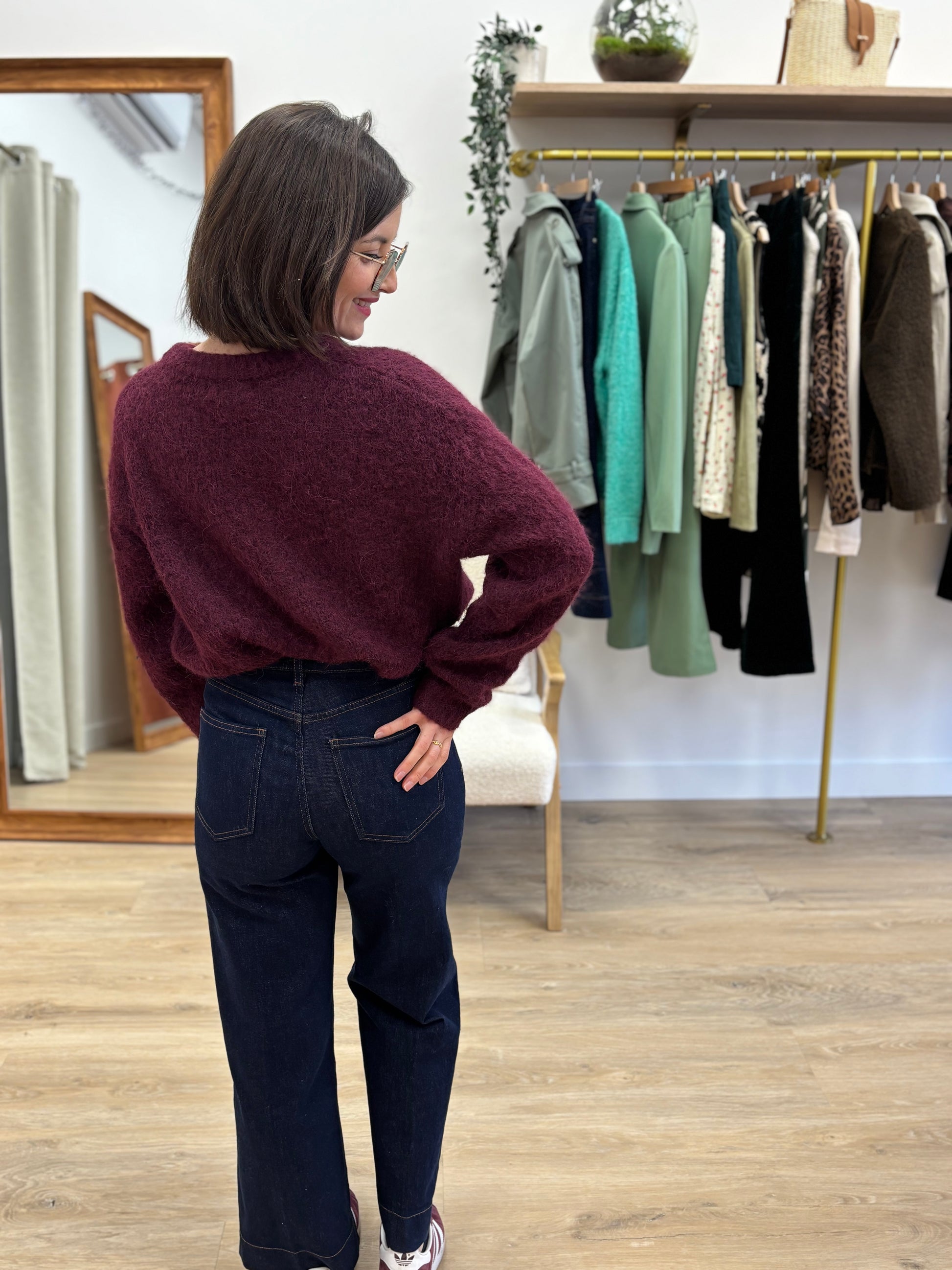 Jean Fanny wide leg brut