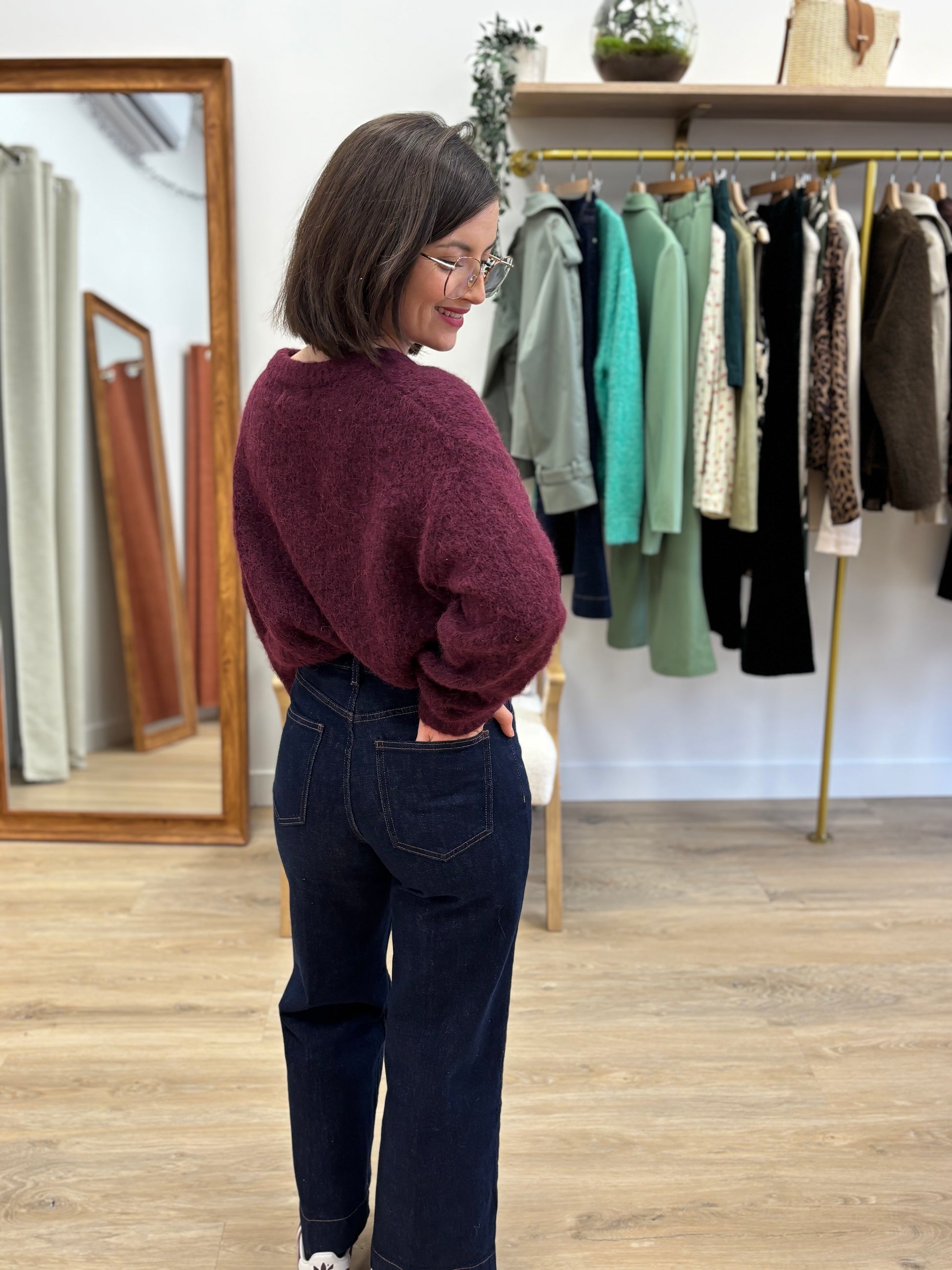 Jean Fanny wide leg brut