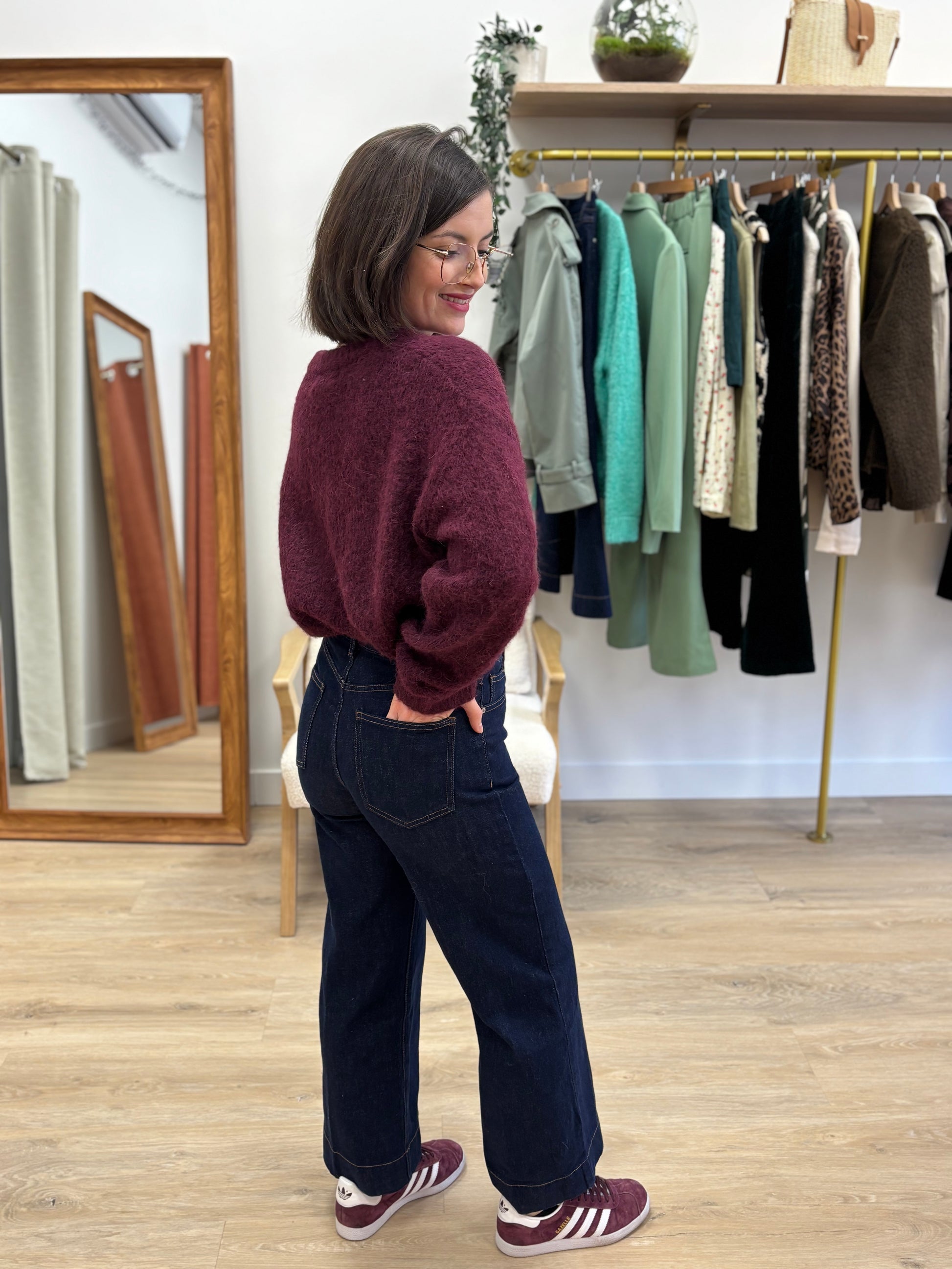 Jean Fanny wide leg brut