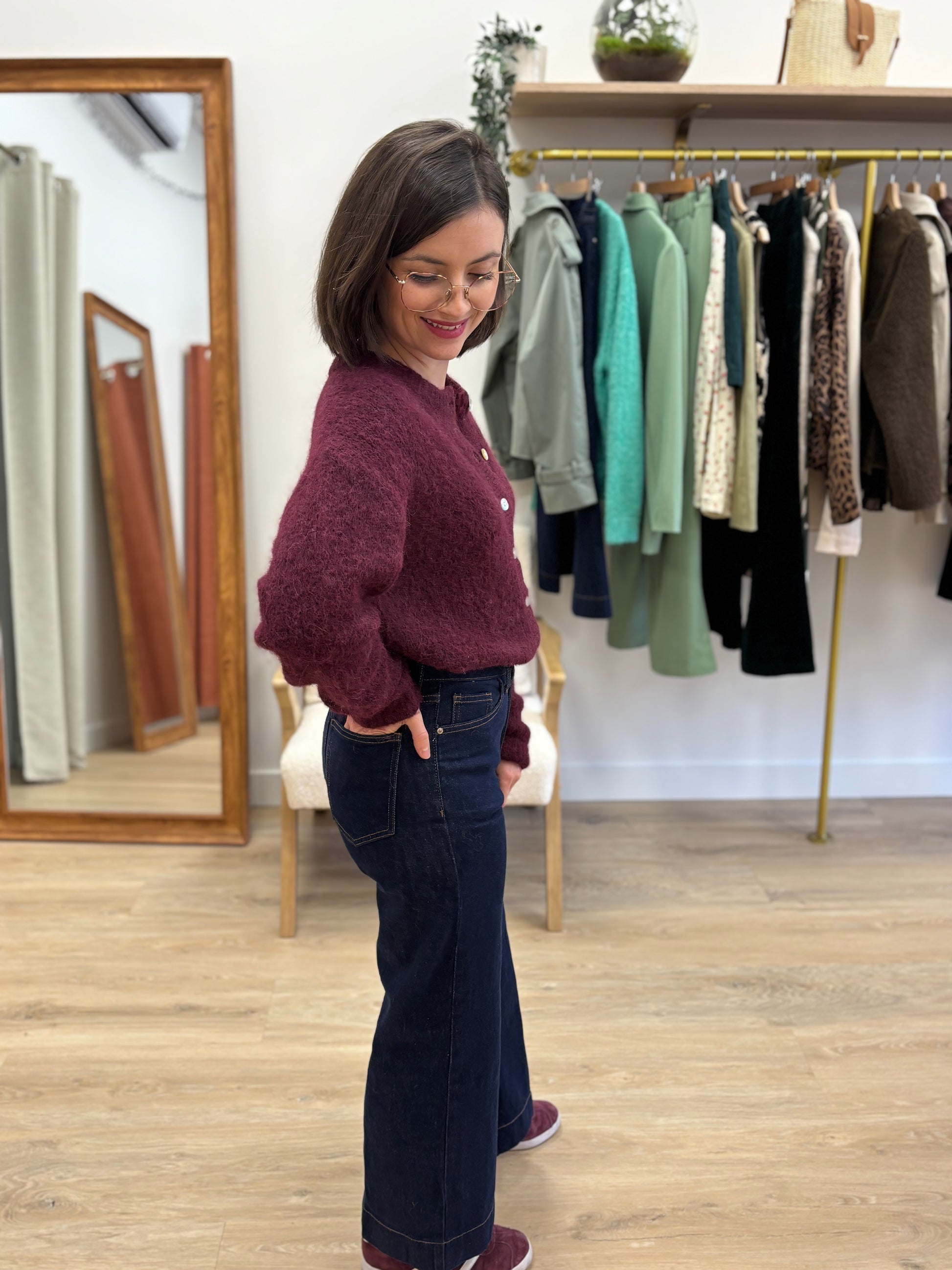 Jean Fanny wide leg brut