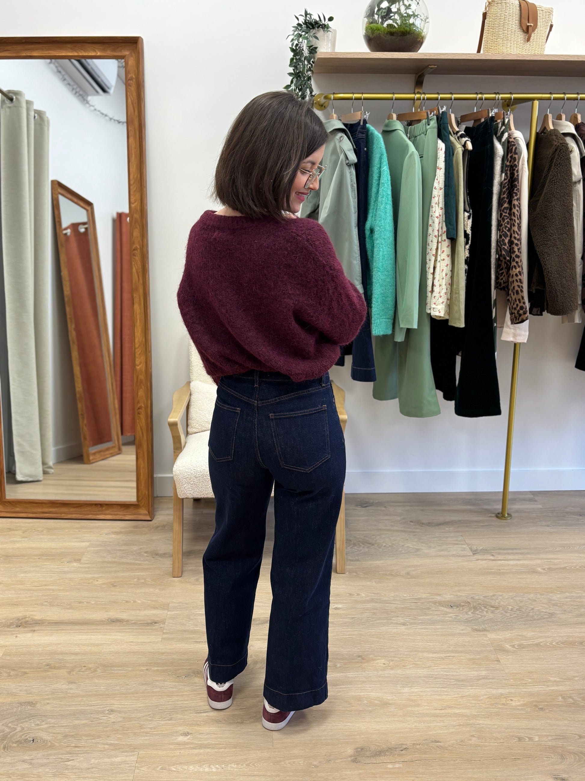 Jean Fanny wide leg brut