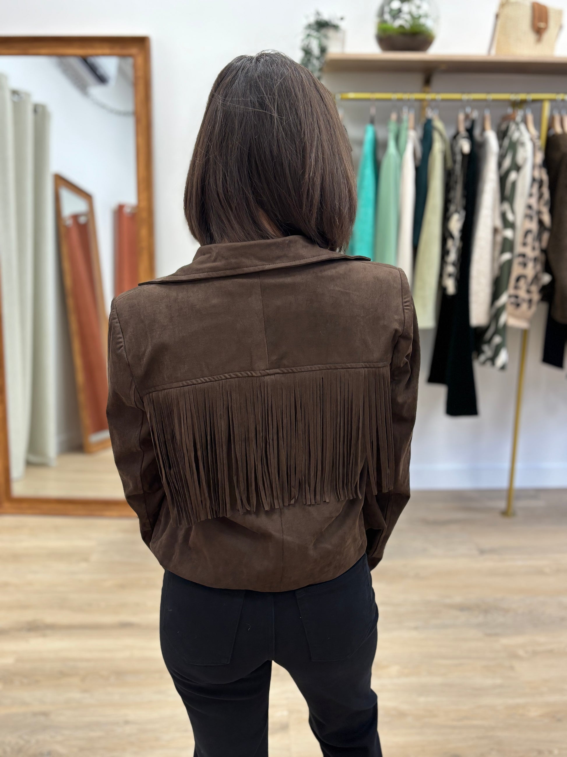 Veste en daim Doriane