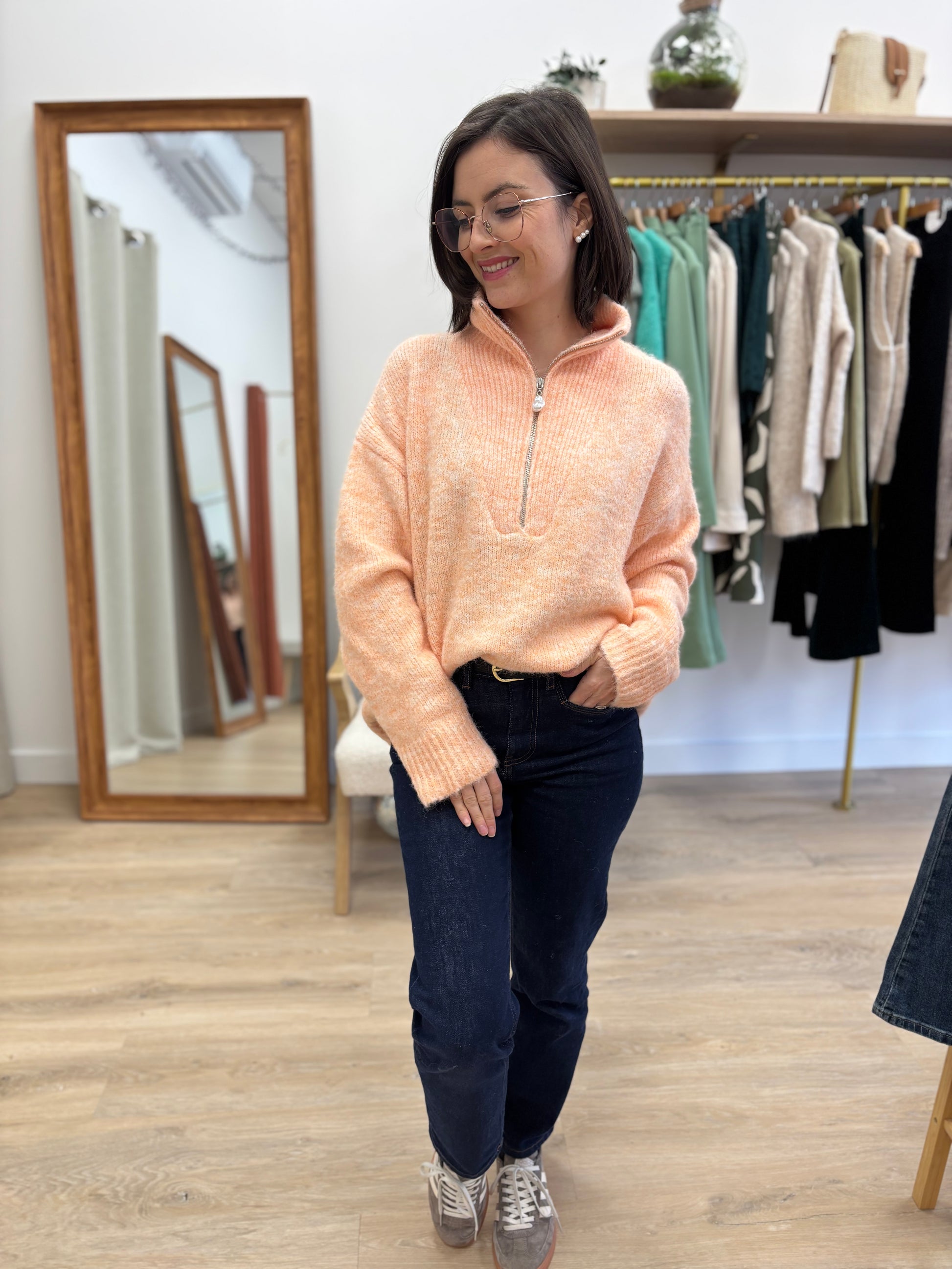 Pull Flavie orange